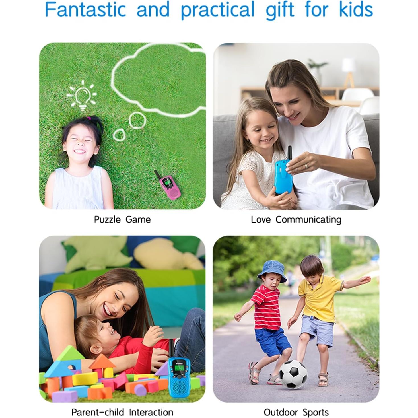 Walkie Talkies para Niños SANJOIN T-388 Rango 4.8 km