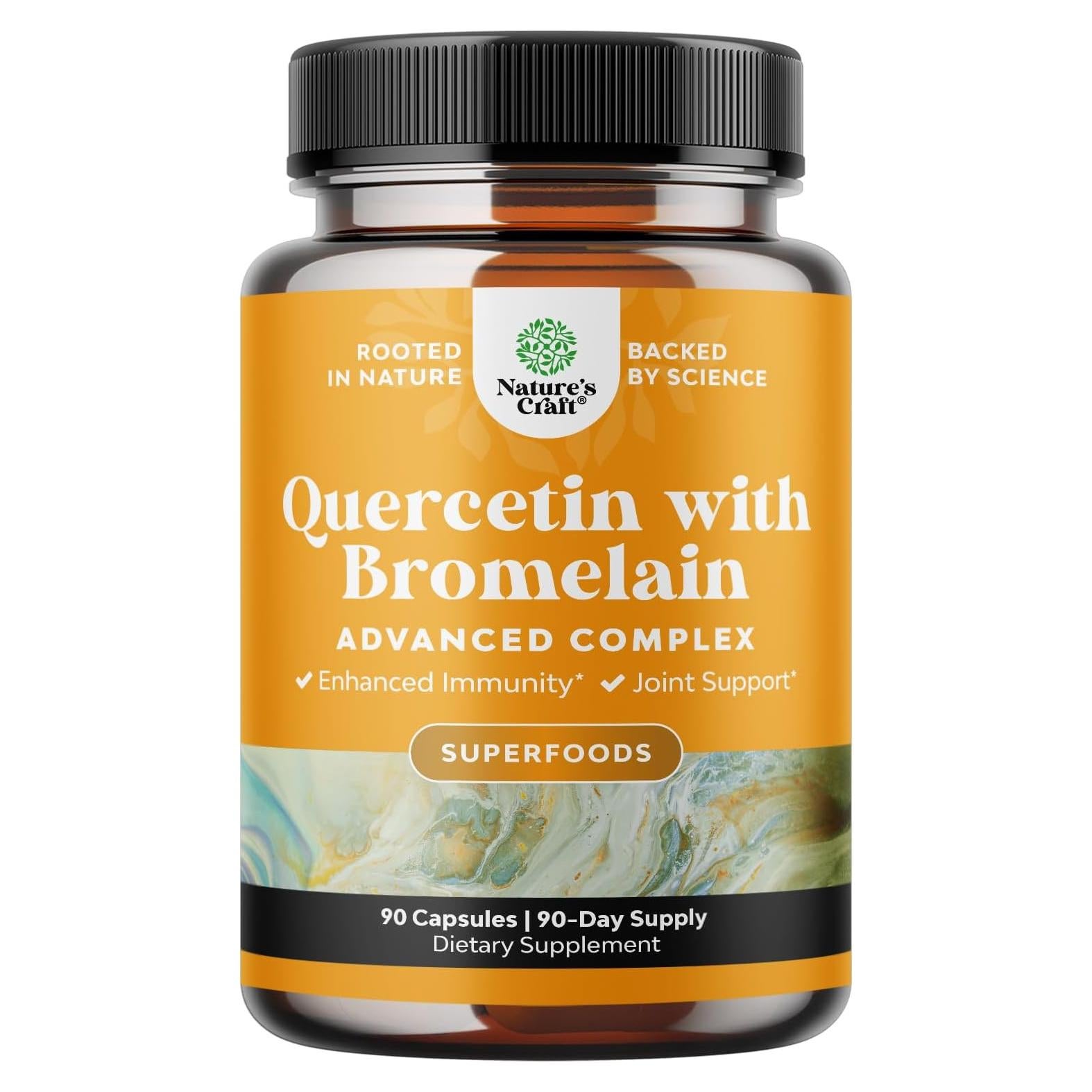 Suplemento de Quercetina con Bromelina 500mg - 90 Cápsulas