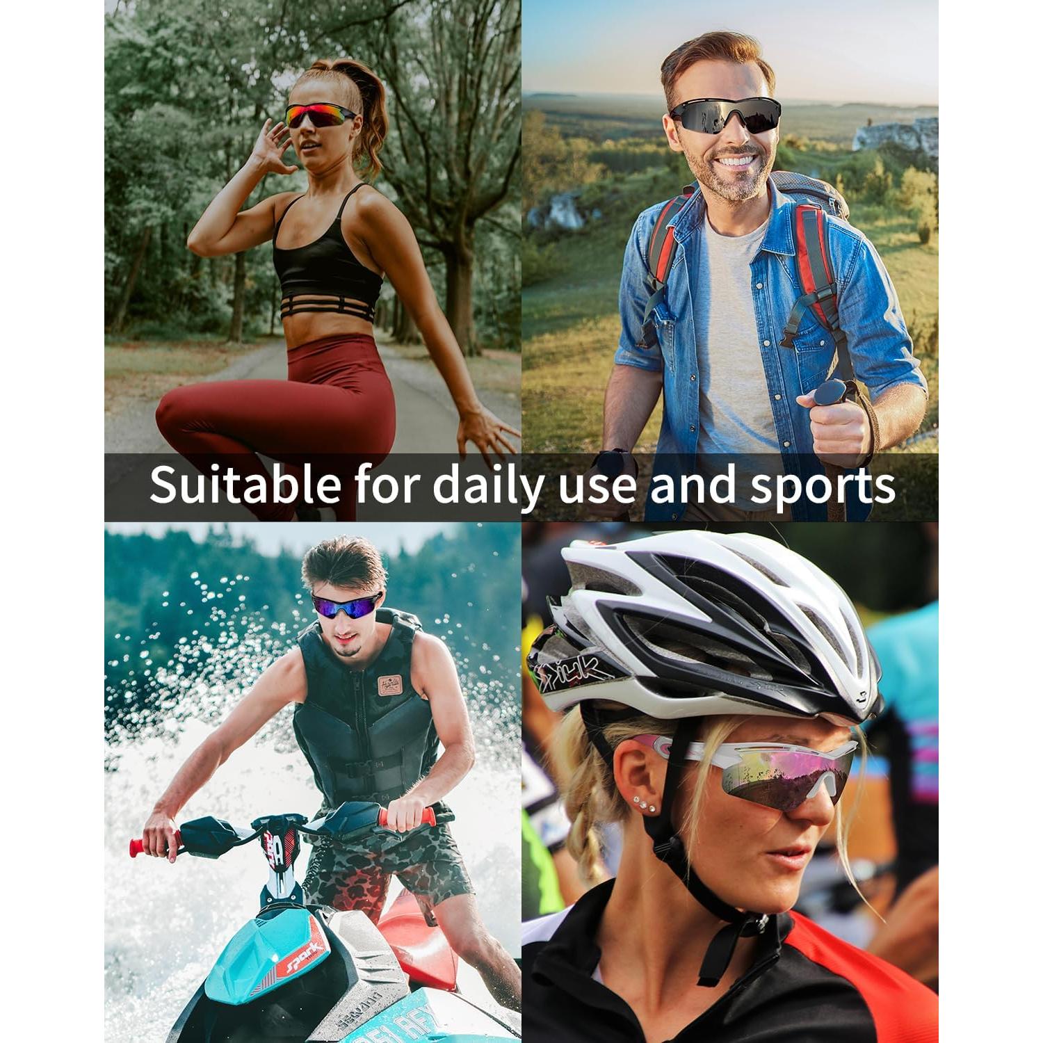 Gafas de sol deportivas polarizadas Rosemal UV400 TR90