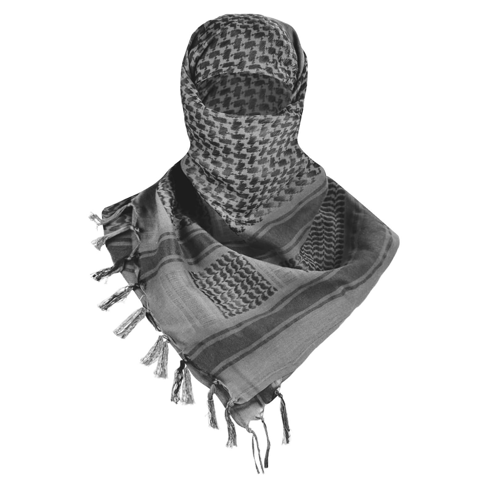 Bufanda Shemagh Militar SOLDADO LIBRE Táctica Gris 109 cm