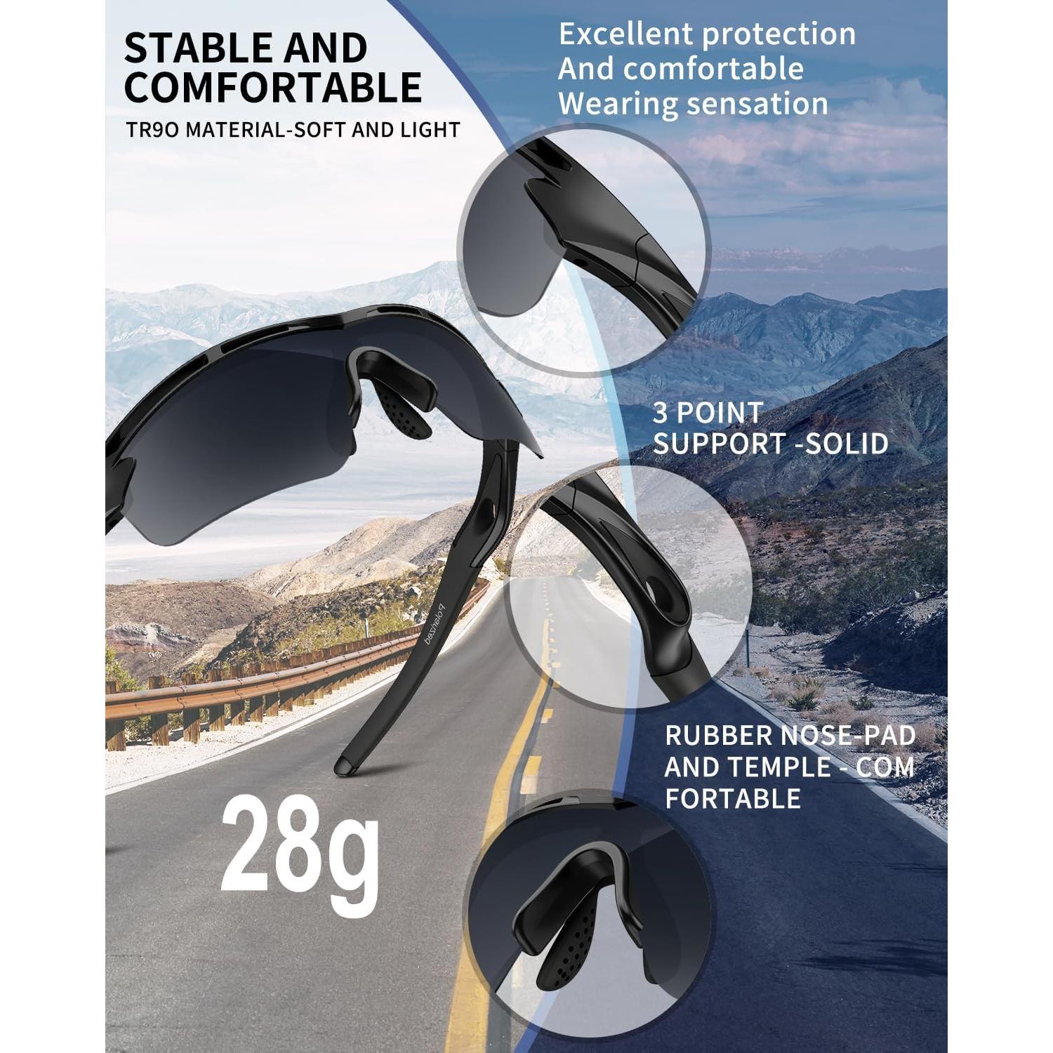 Gafas de sol deportivas Rosemal 7252 polarizadas UV400