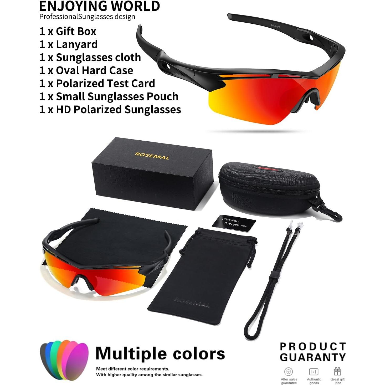 Gafas de sol deportivas Rosemal 7252 polarizadas UV400