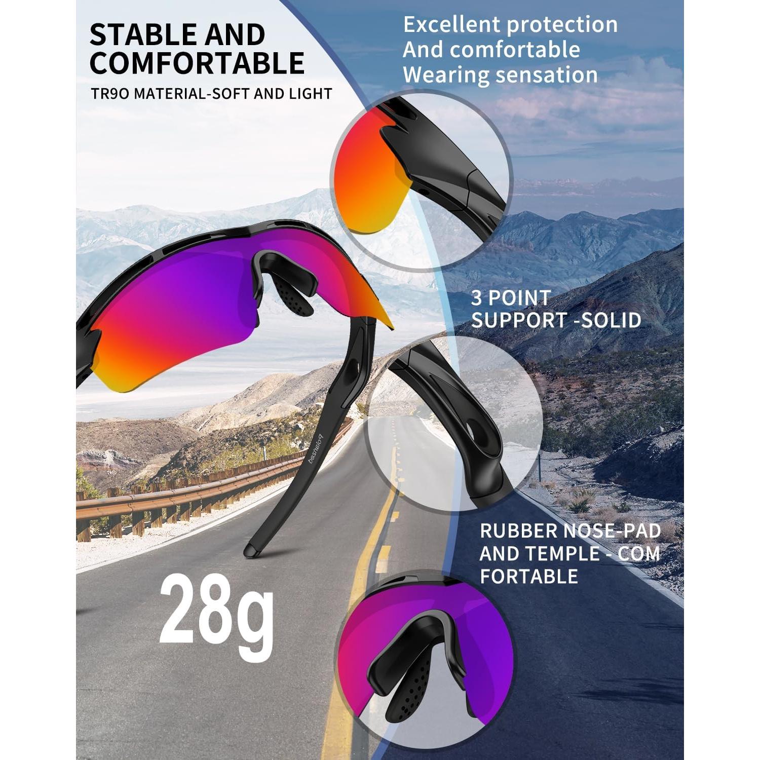 Gafas de sol deportivas Rosemal modelo 7252 UV400 TR90