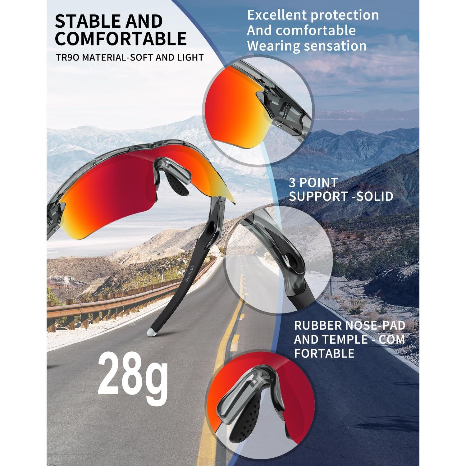 Gafas de sol deportivas Rosemal 7252 polarizadas UV400