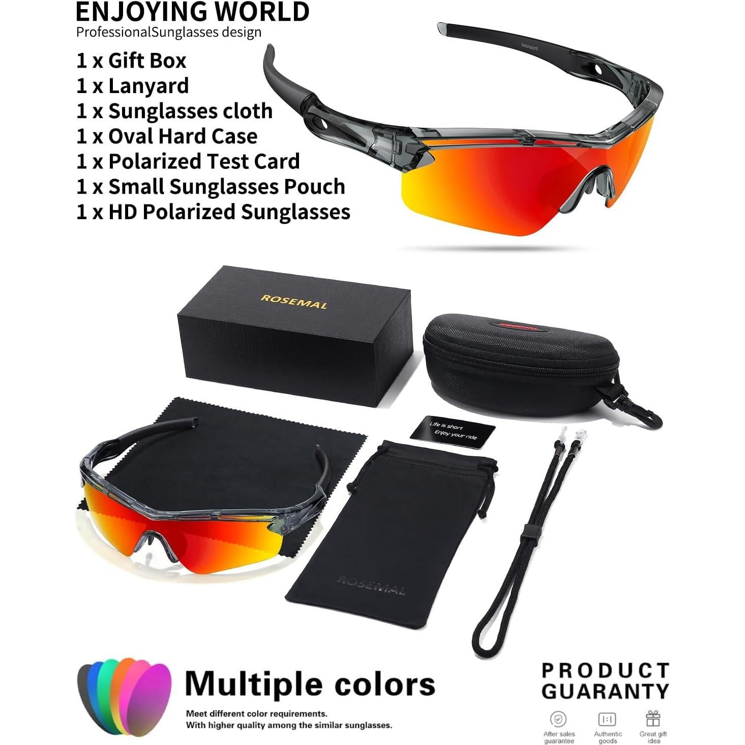 Gafas de sol deportivas Rosemal 7252 polarizadas UV400