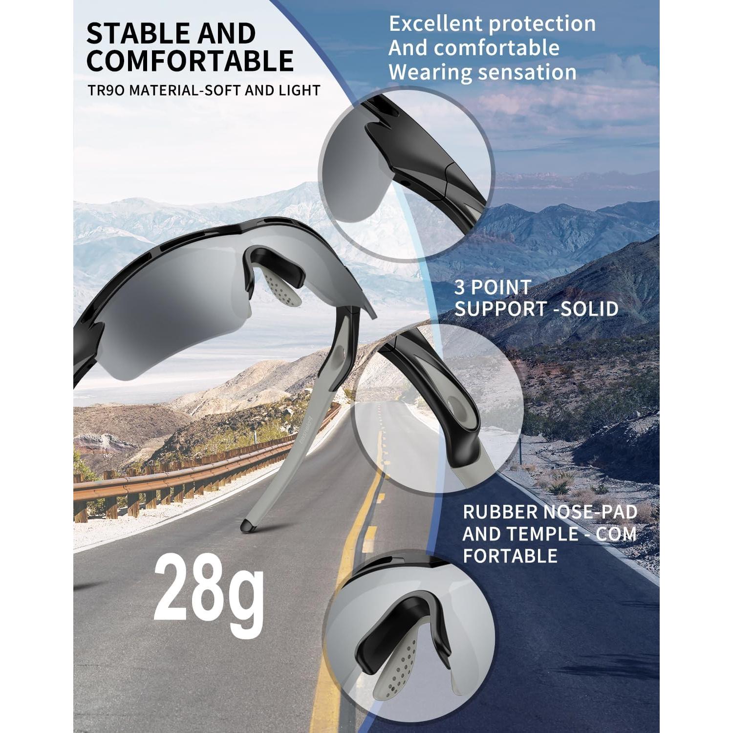 Gafas de sol deportivas Rosemal 7252 polarizadas UV400