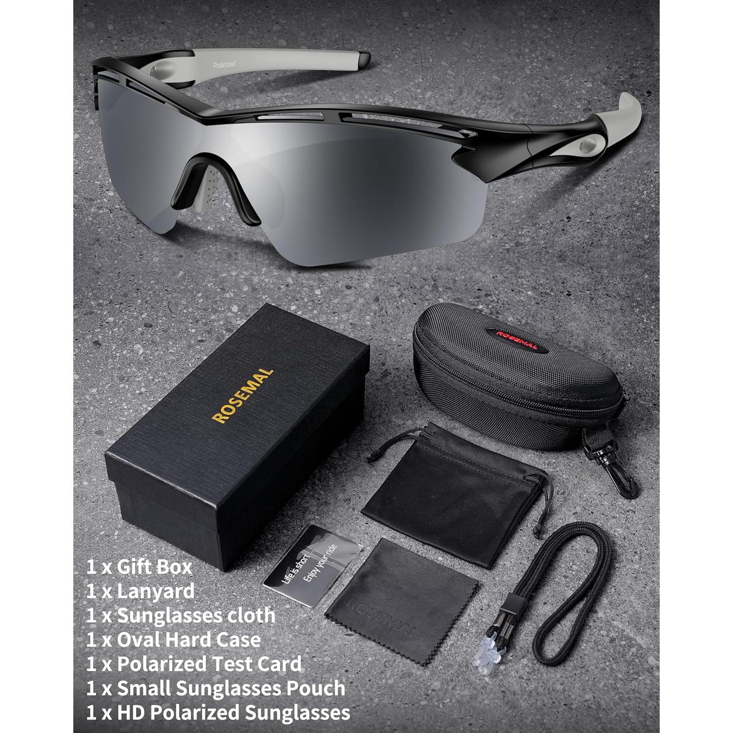 Gafas de sol deportivas Rosemal 7252 polarizadas UV400