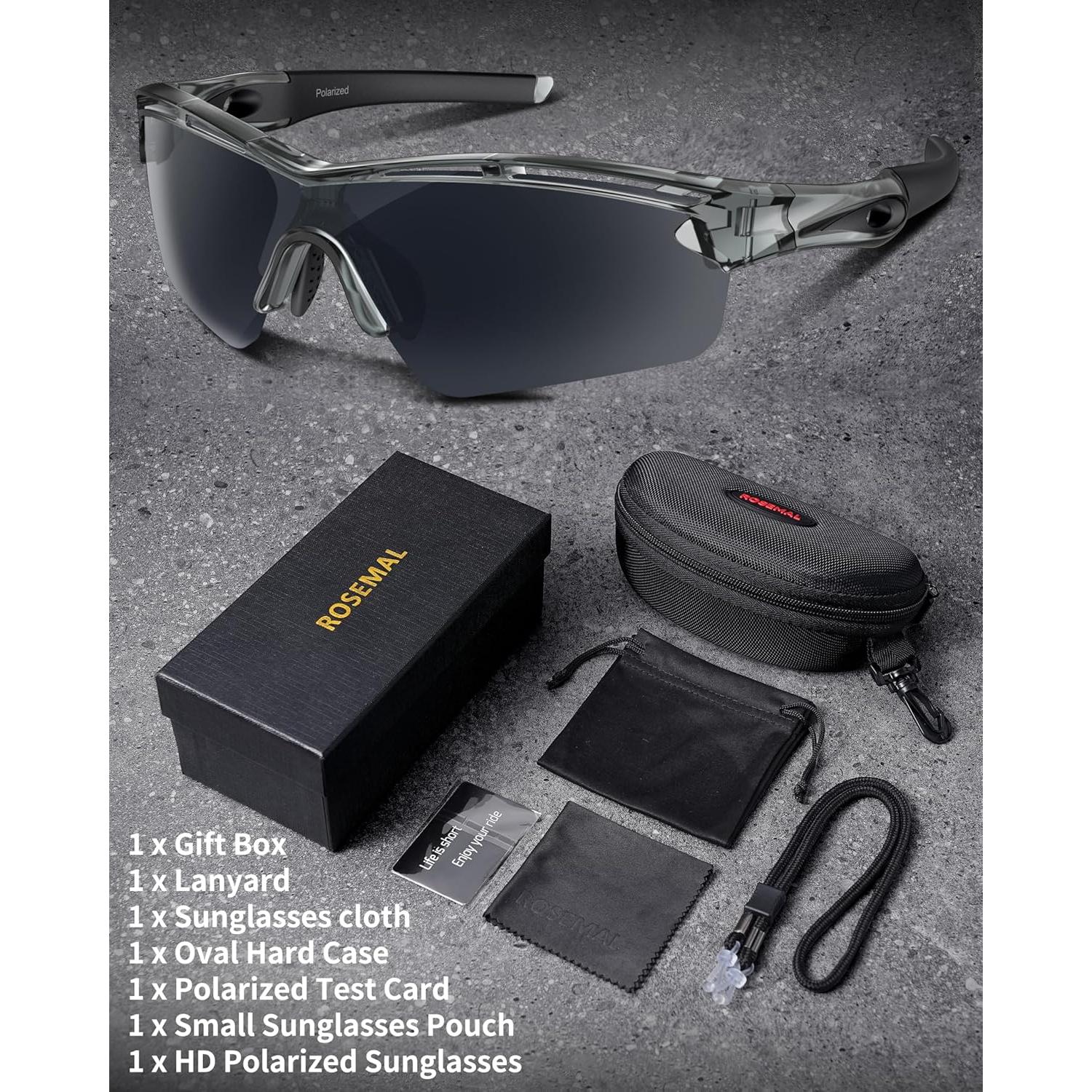 Gafas de sol deportivas Rosemal 7252 polarizadas UV400