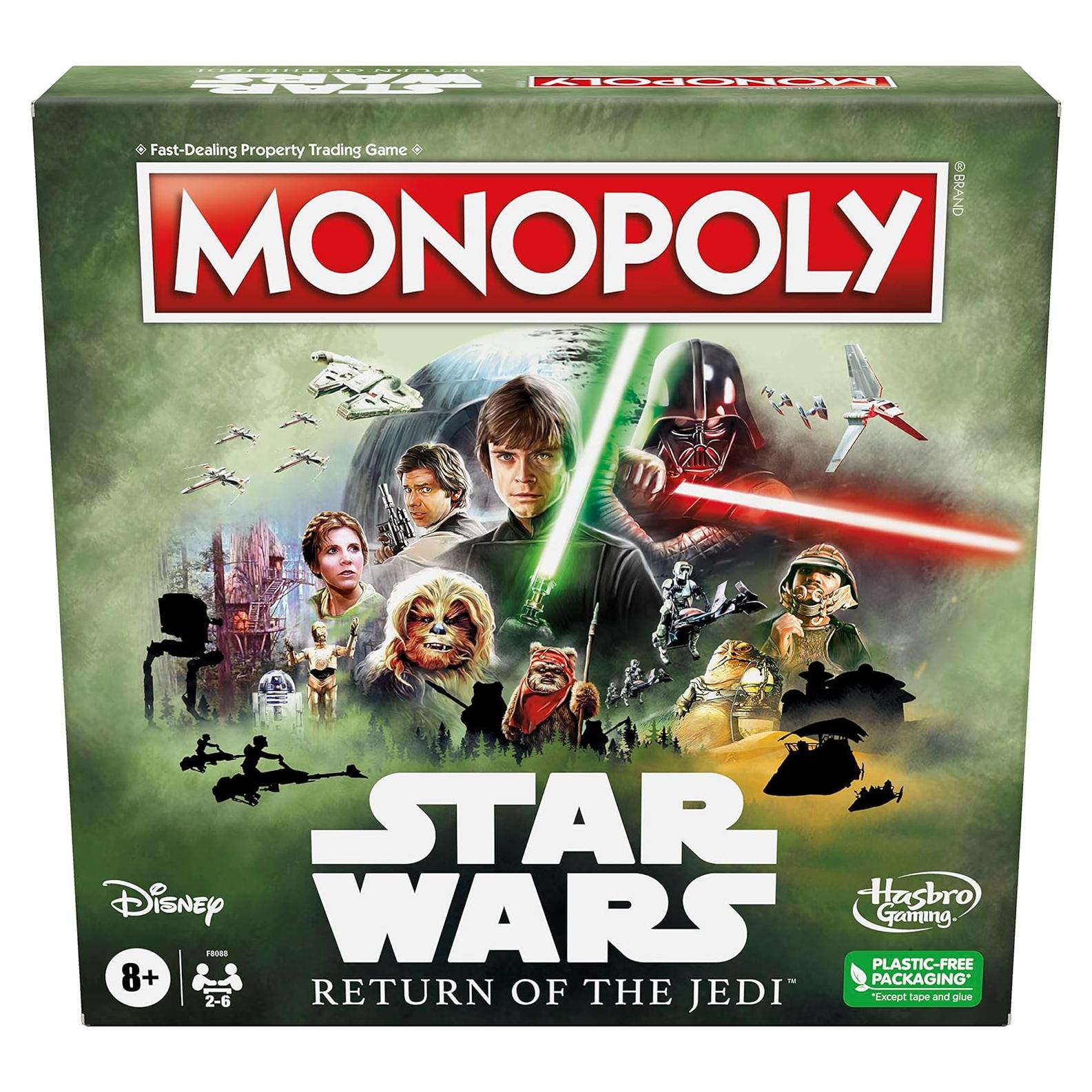 Monopoly Star Wars Hasbro El Regreso del Jedi Juego Familiar