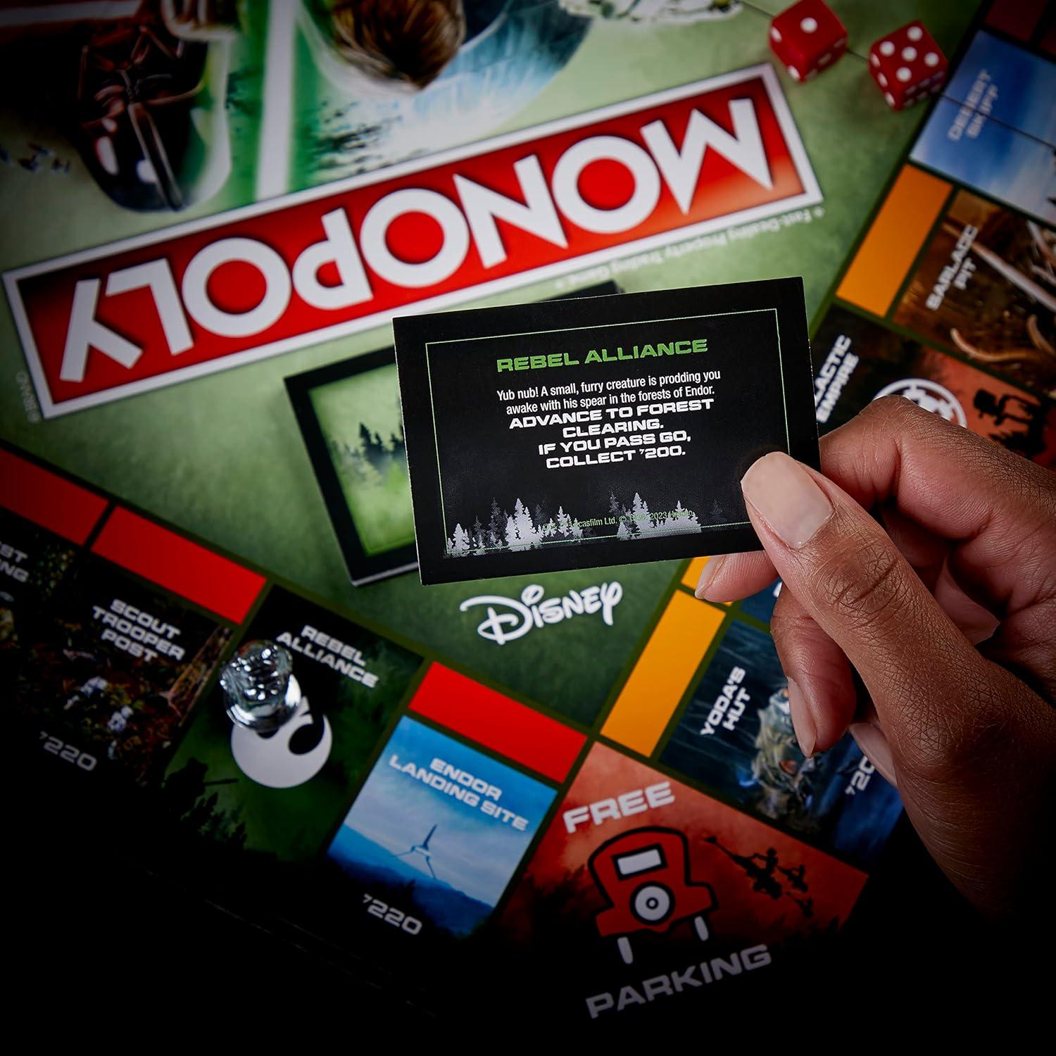 Monopoly Star Wars Hasbro El Regreso del Jedi Juego Familiar