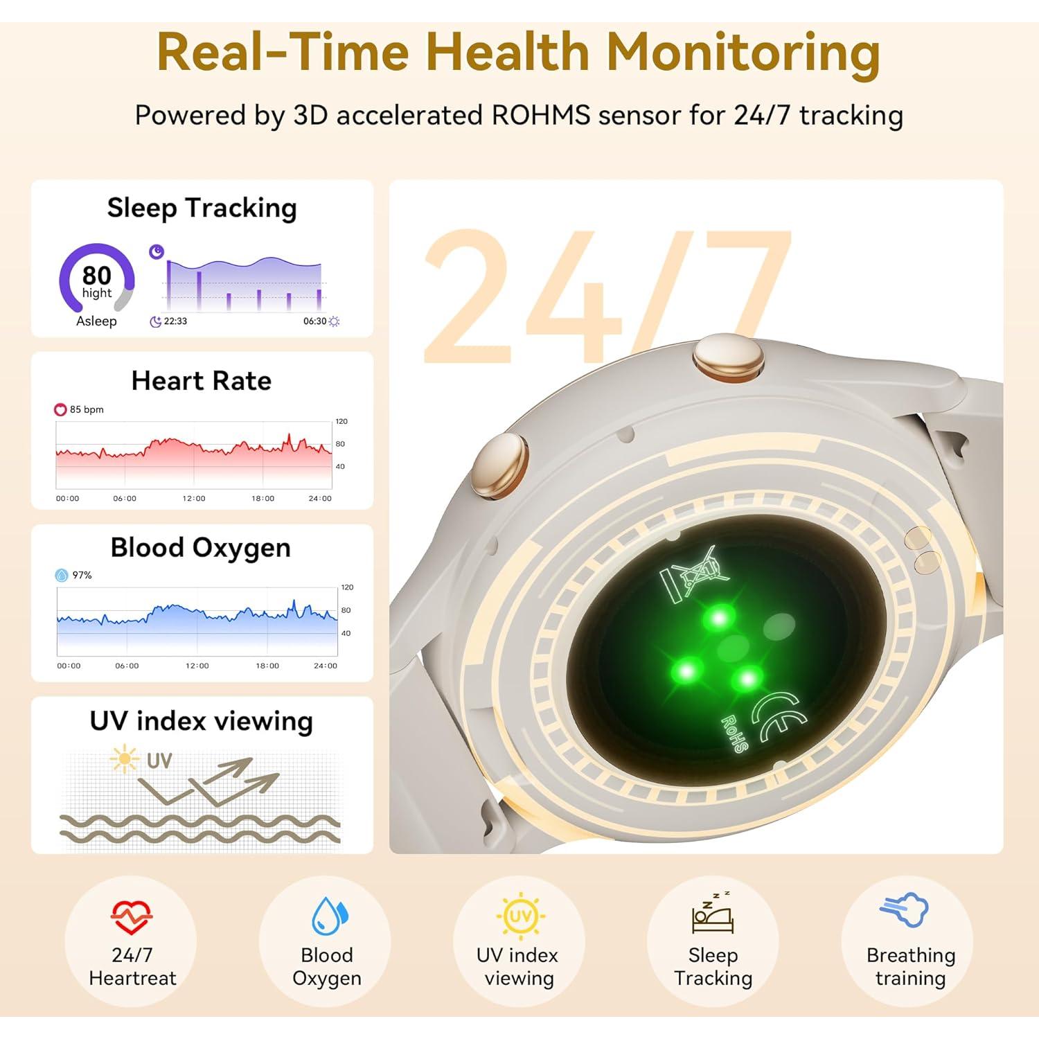 Reloj Inteligente KEEPONFIT K35 Gris con Monitor de Salud