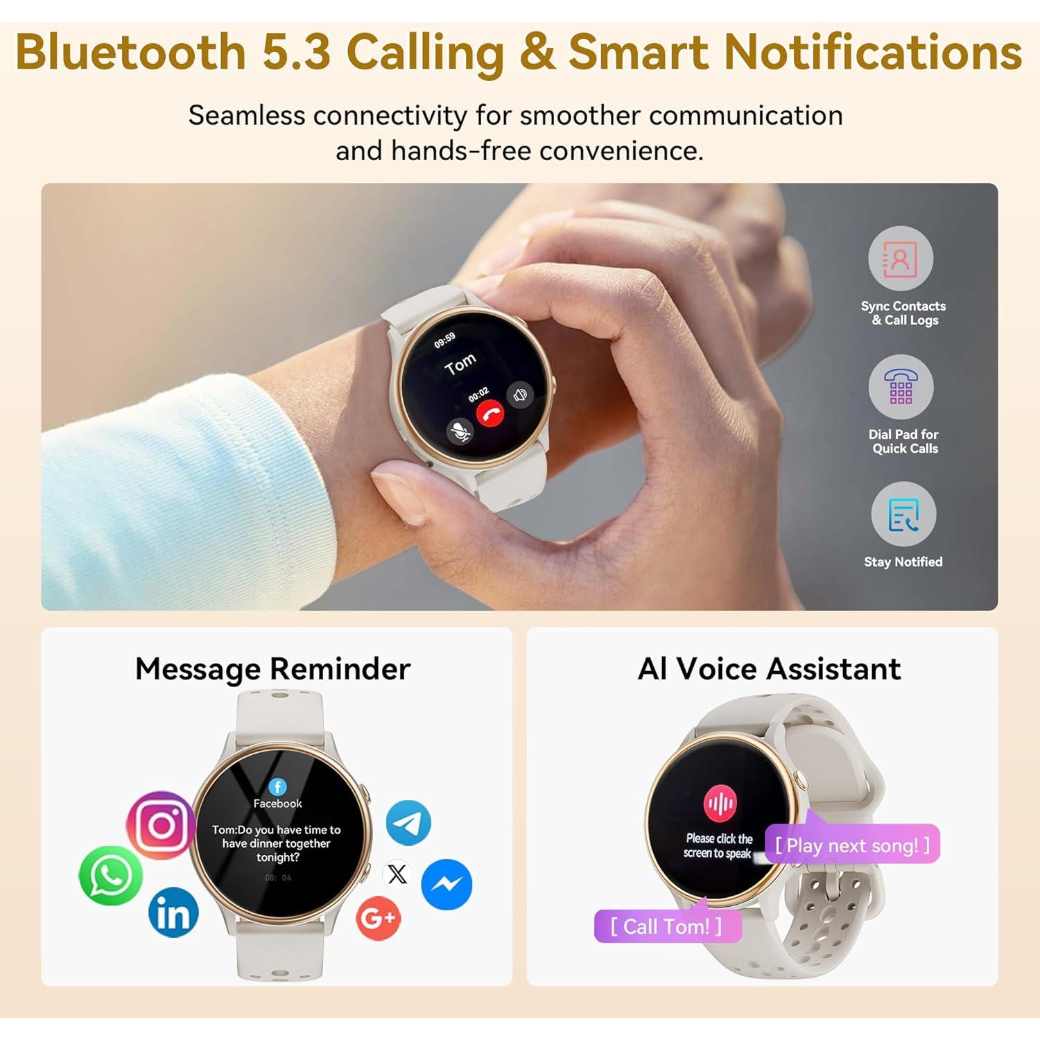 Reloj Inteligente KEEPONFIT K35 Gris con Monitor de Salud