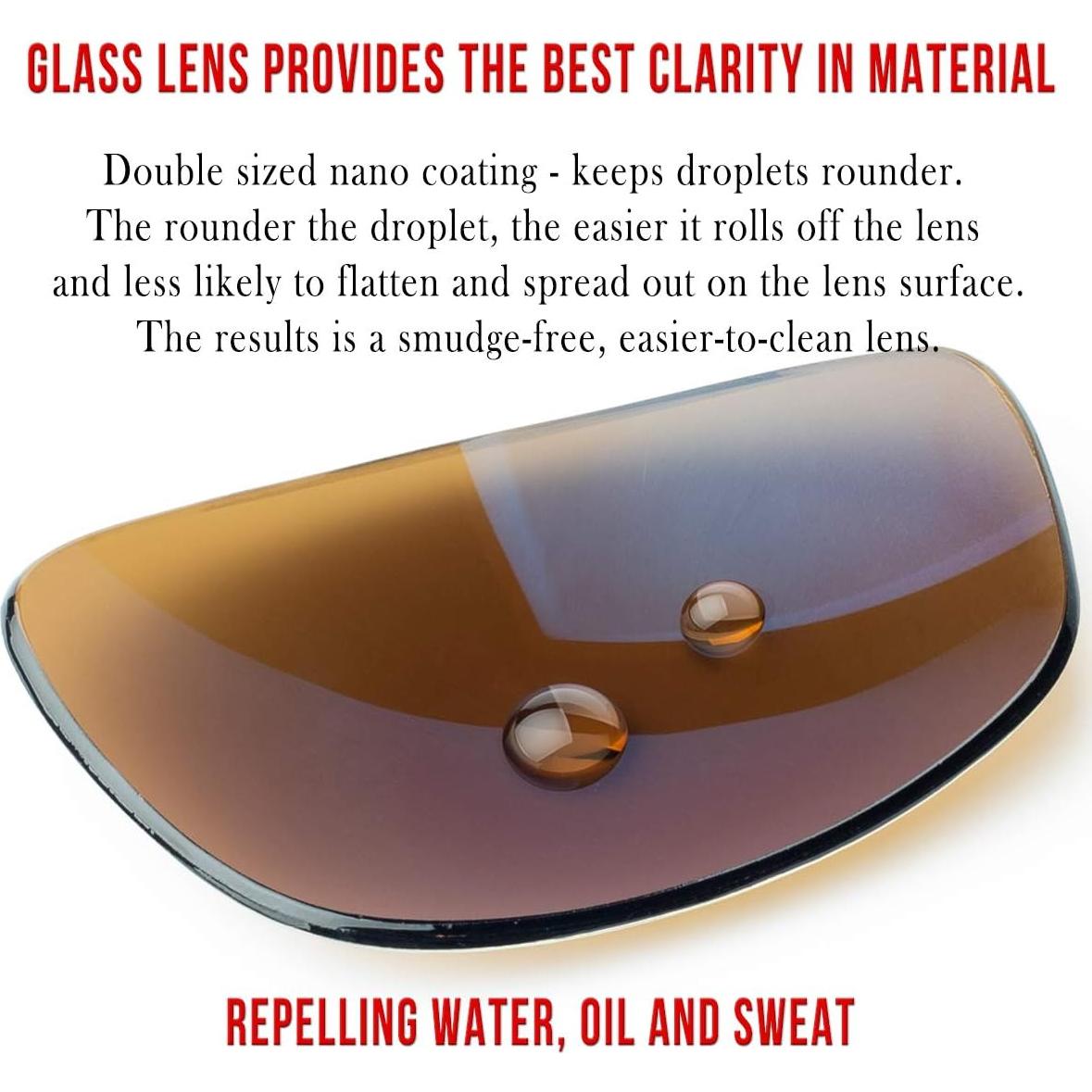 Gafas de sol BNUS polarizadas con lentes de vidrio - Alta definición