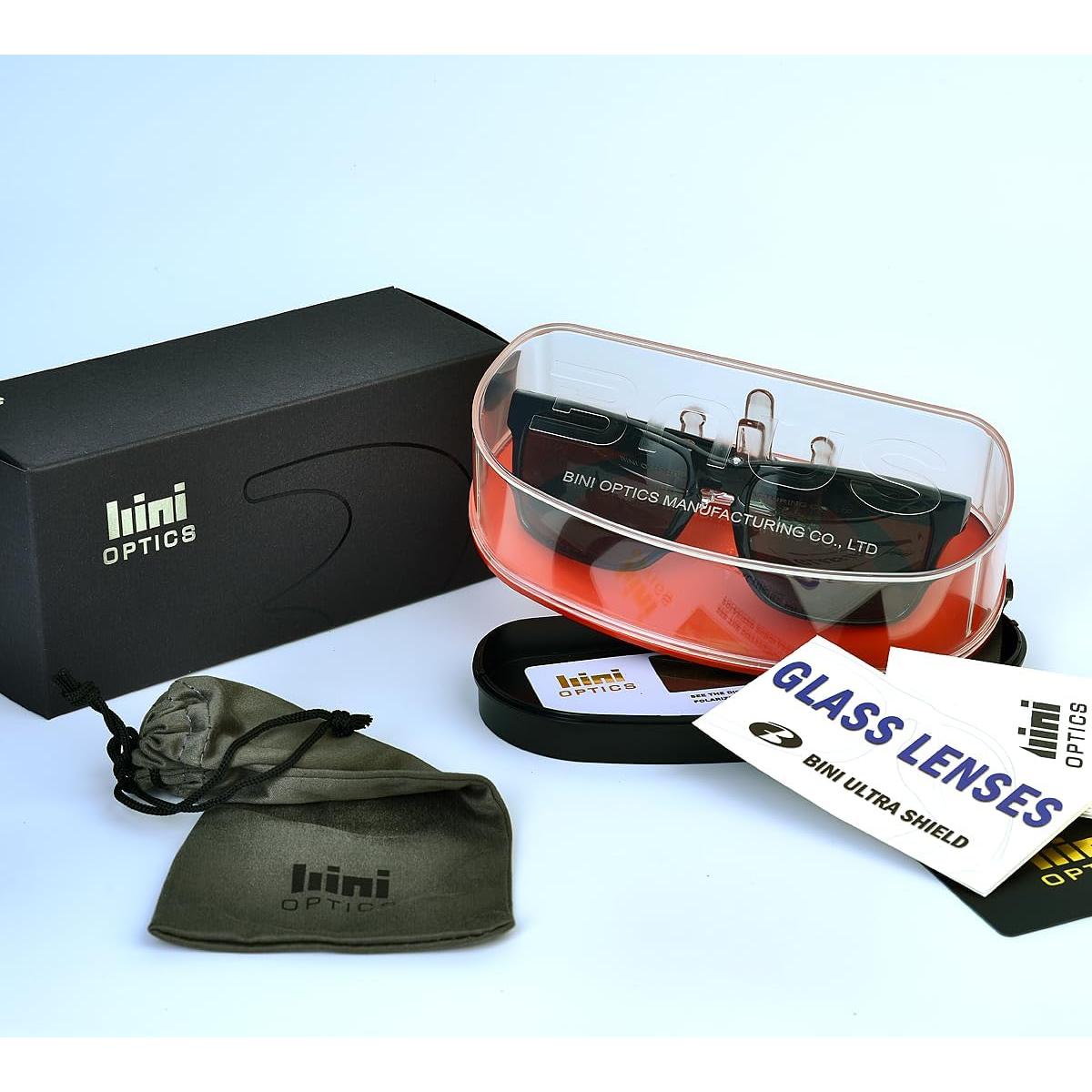 Gafas de sol BNUS polarizadas con lentes de vidrio - Alta definición