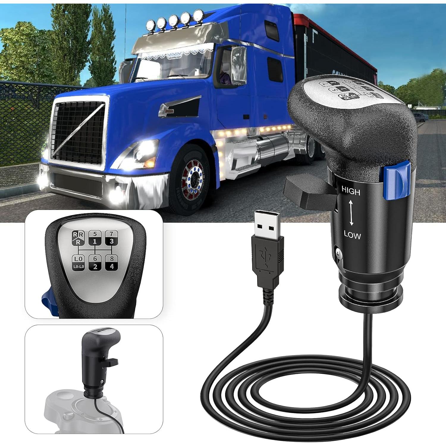 Perilla de Cambio USB Aikeec para Logitech G25 G27 G29 G920