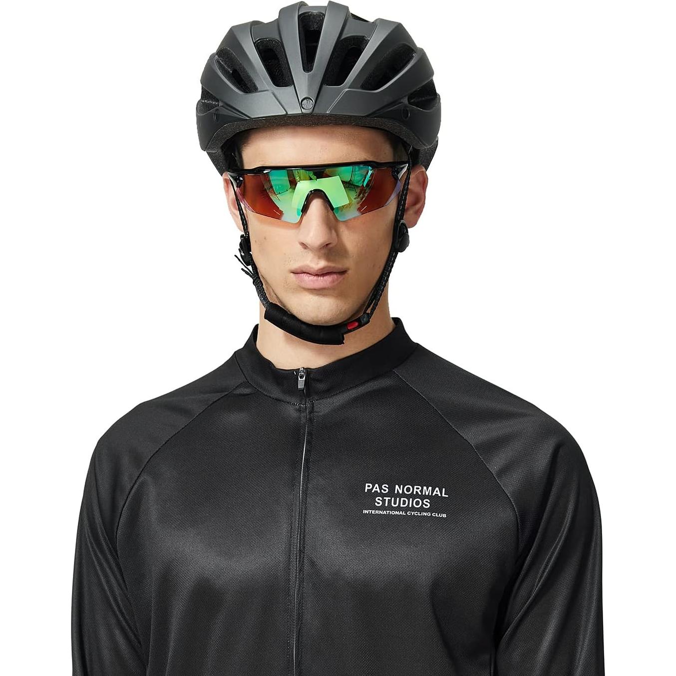 Gafas de Ciclismo Nordik AKSEL - UV400, Lentes Verde Soñado