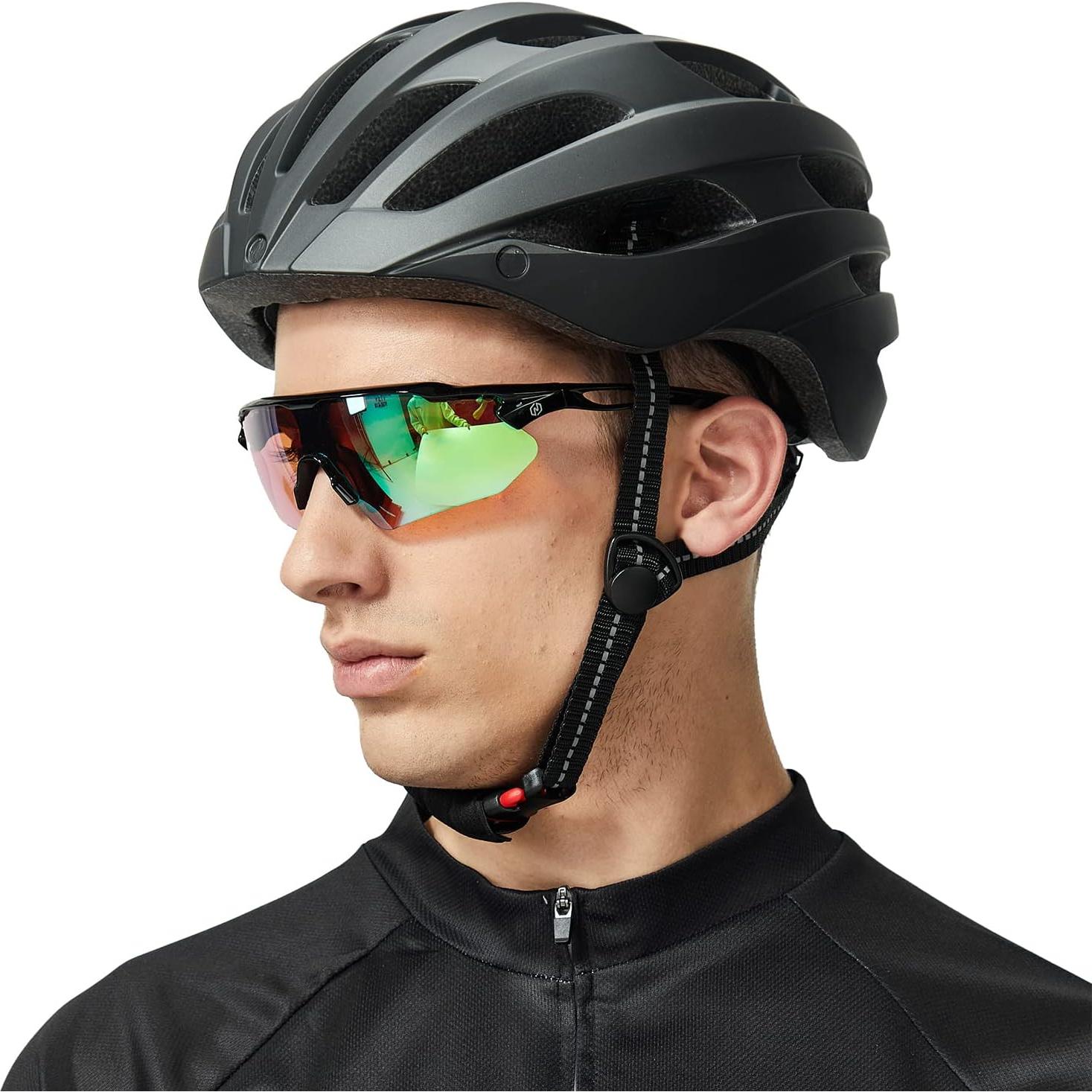 Gafas de Ciclismo Nordik AKSEL - UV400, Lentes Verde Soñado