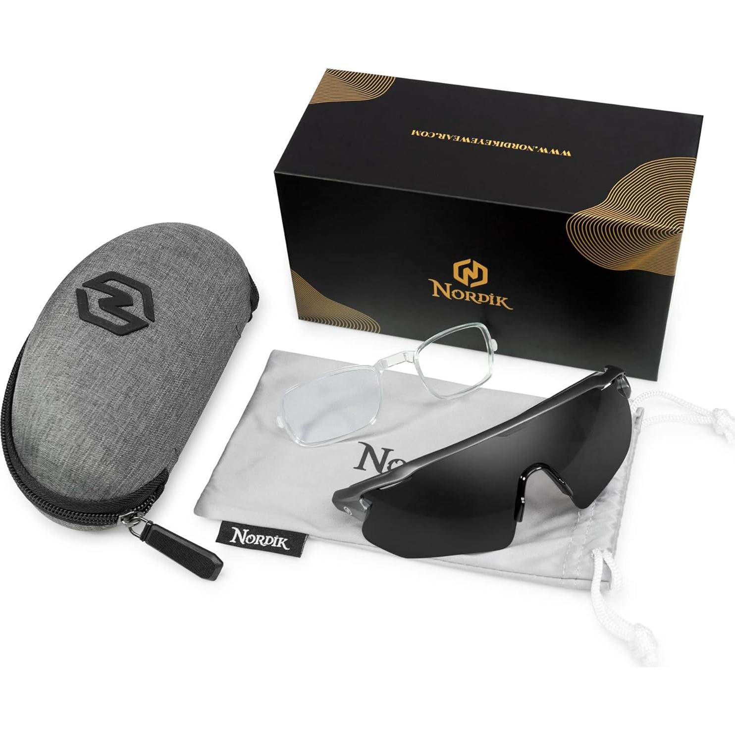 Gafas de Ciclismo Nordik AKSEL - Lentes Grises Polarizados