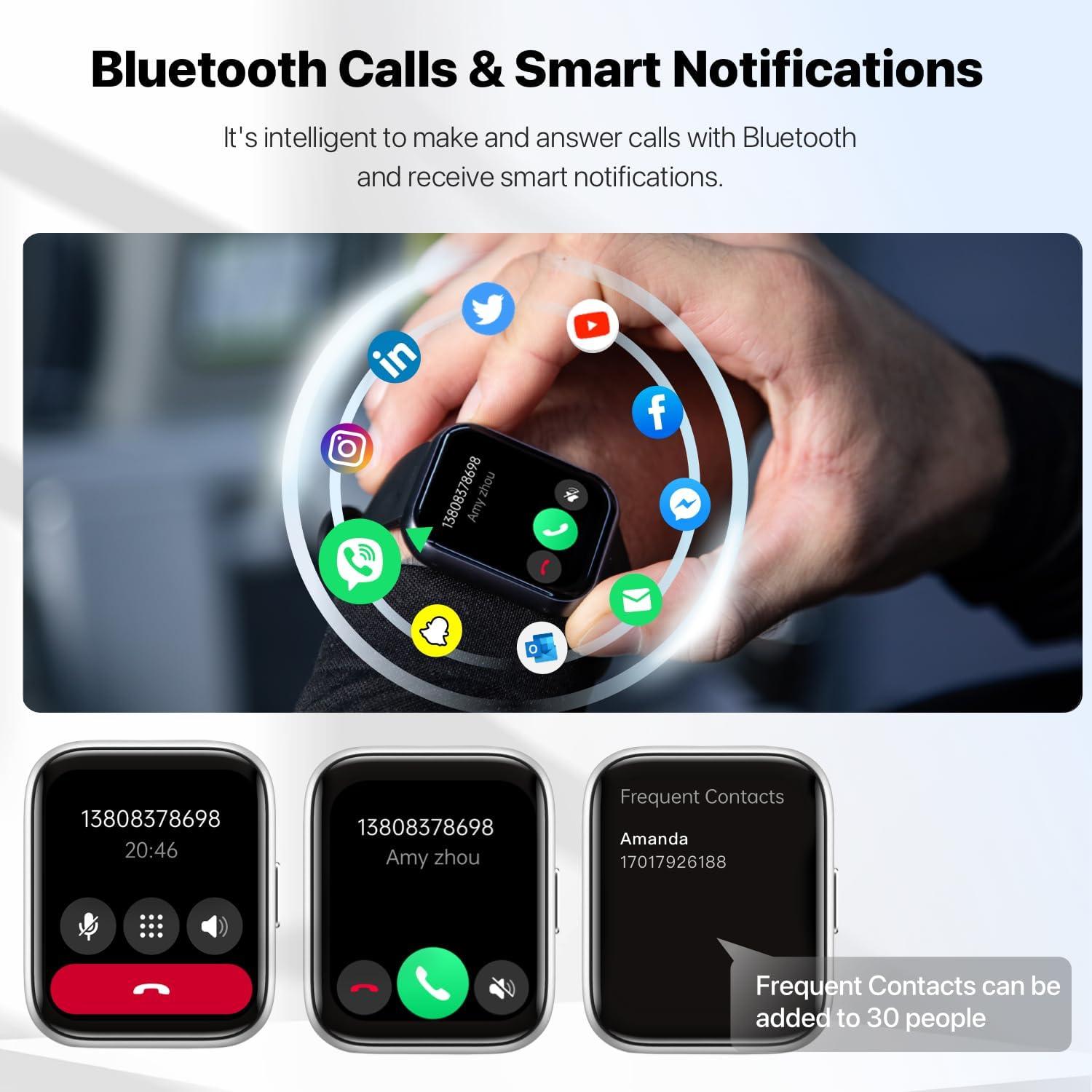 Reloj Inteligente JeeJTek 1.83" IP68 Fitness Bluetooth