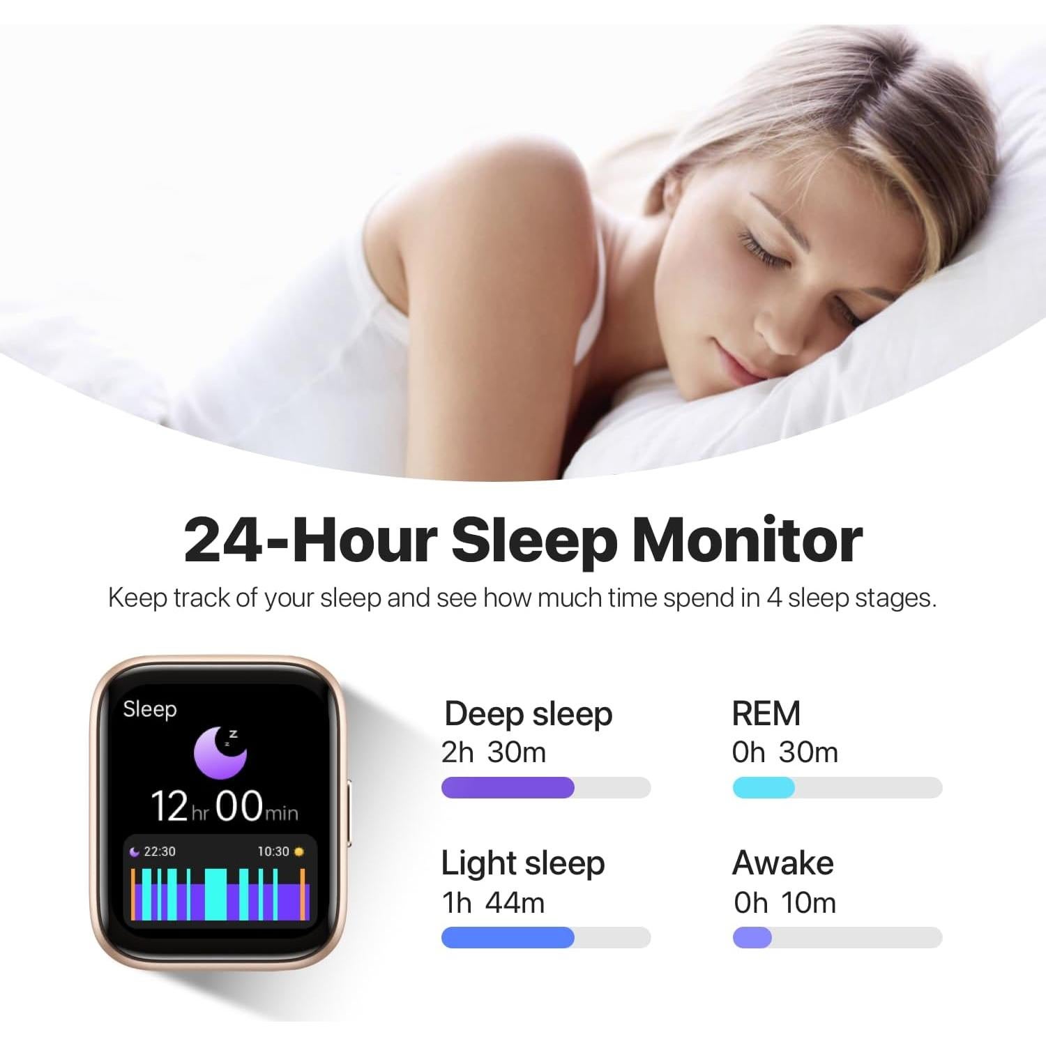 Reloj Inteligente JeeJTek 1.83" IP68 Fitness Bluetooth