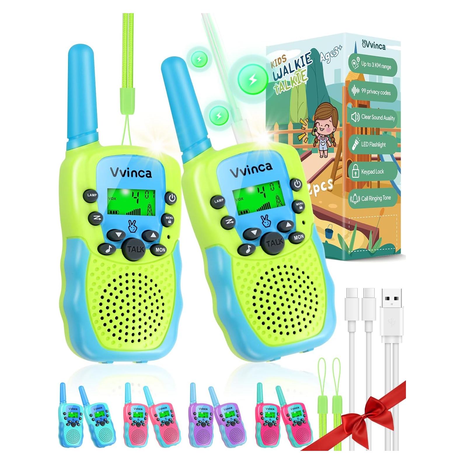 Walkie Talkies Vvinca T-388 Recargables 3000m Niños