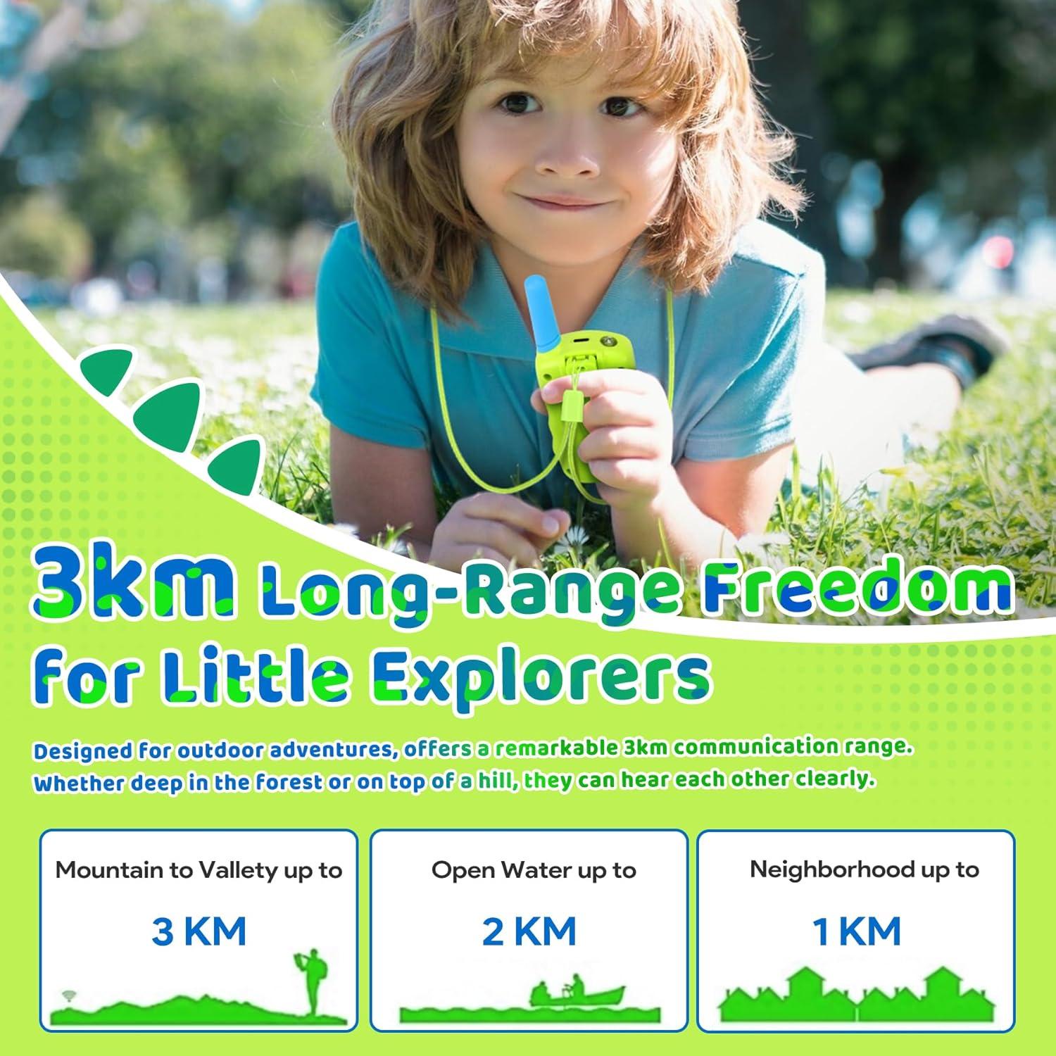 Walkie Talkies Vvinca T-388 Recargables 3000m Niños