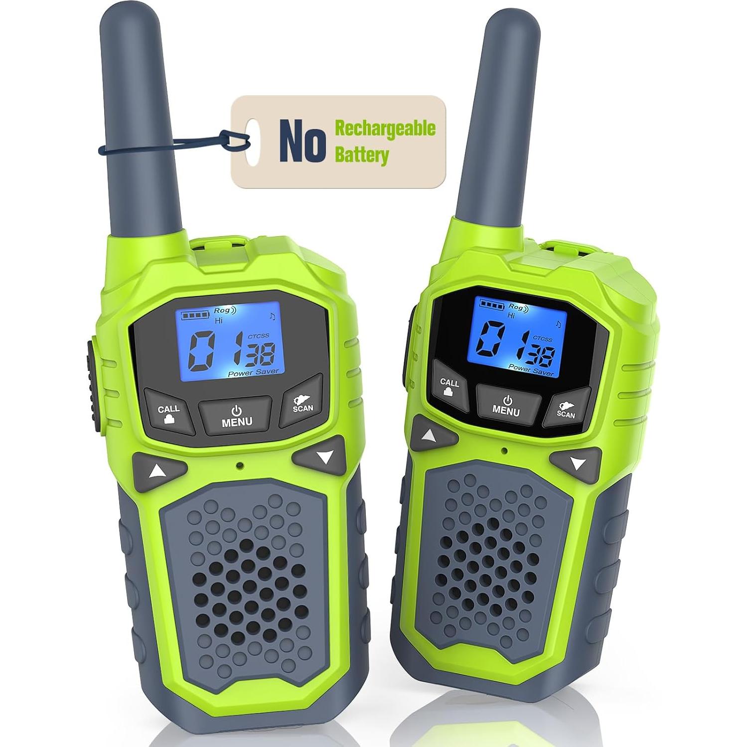 Walkie Talkies WokTok 2 Paquetes Verde Claro 22 Canales