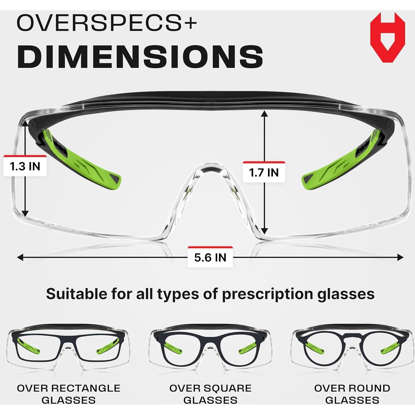 Gafas de Seguridad NoCry OverSpecs+ Anti-vapor UV 100%