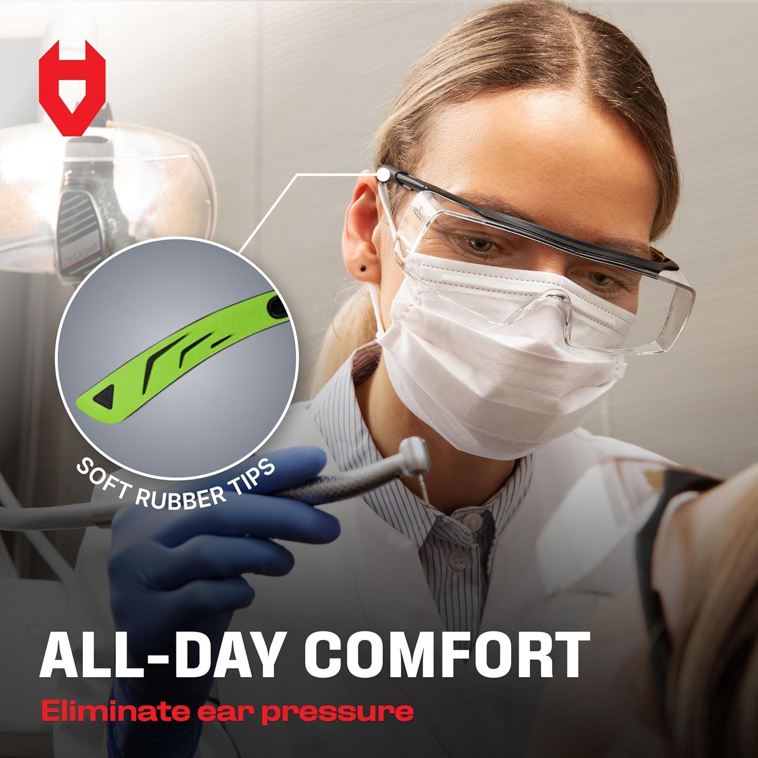 Gafas de Seguridad NoCry OverSpecs+ Anti-vapor UV 100%