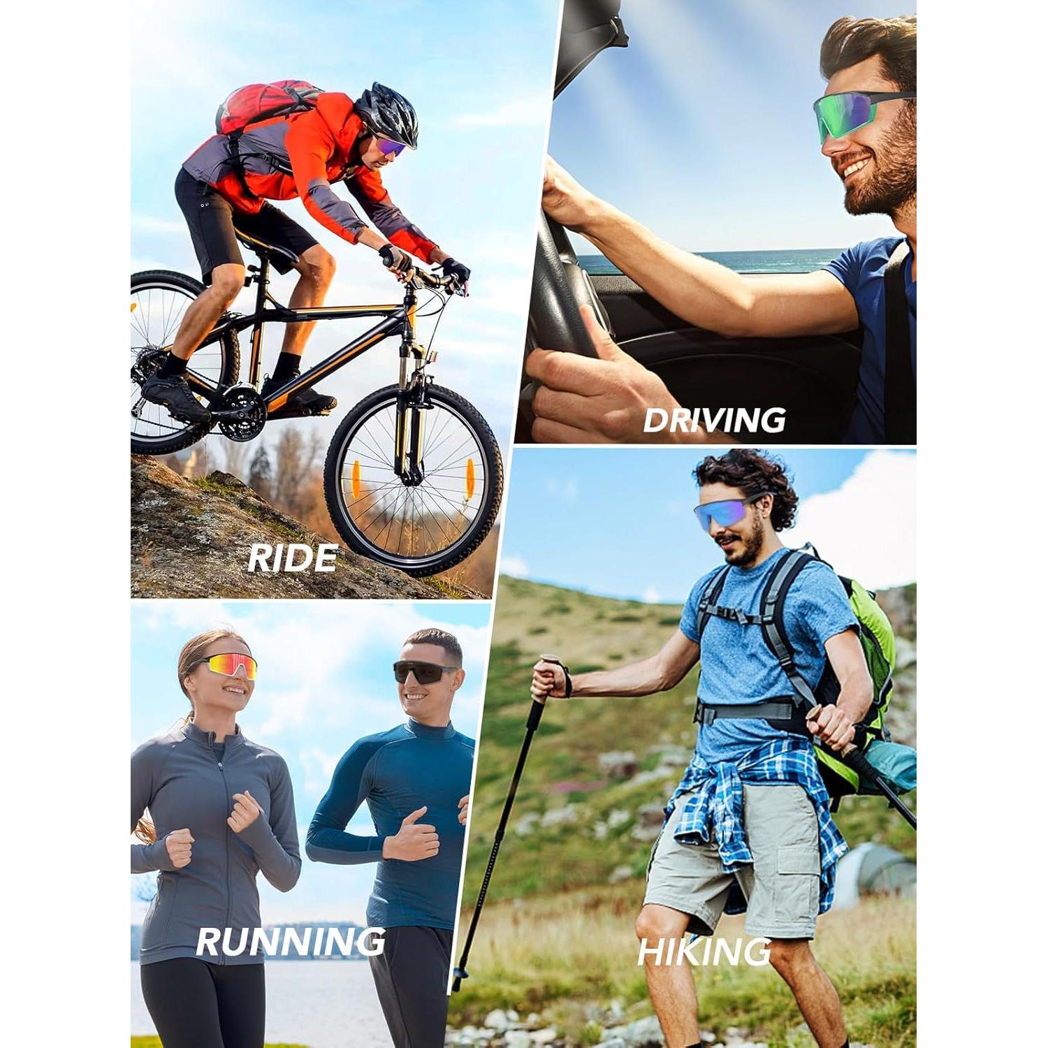 Gafas de Ciclismo BEACOOL Polarizadas UV400 para Adultos