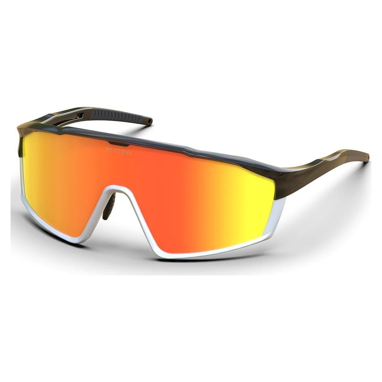 Gafas de Ciclismo BEACOOL Polarizadas UV400 Negrorojo