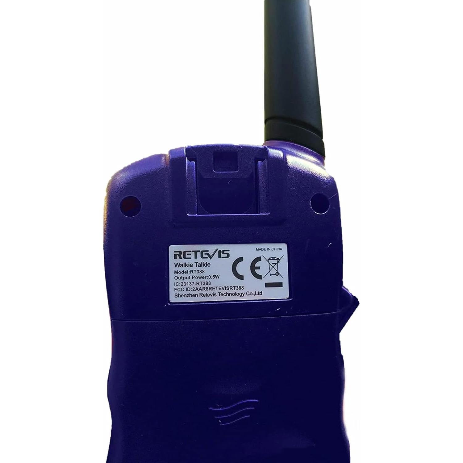 Walkie Talkies Retevis RT388 para Niños 2 Vías Azul