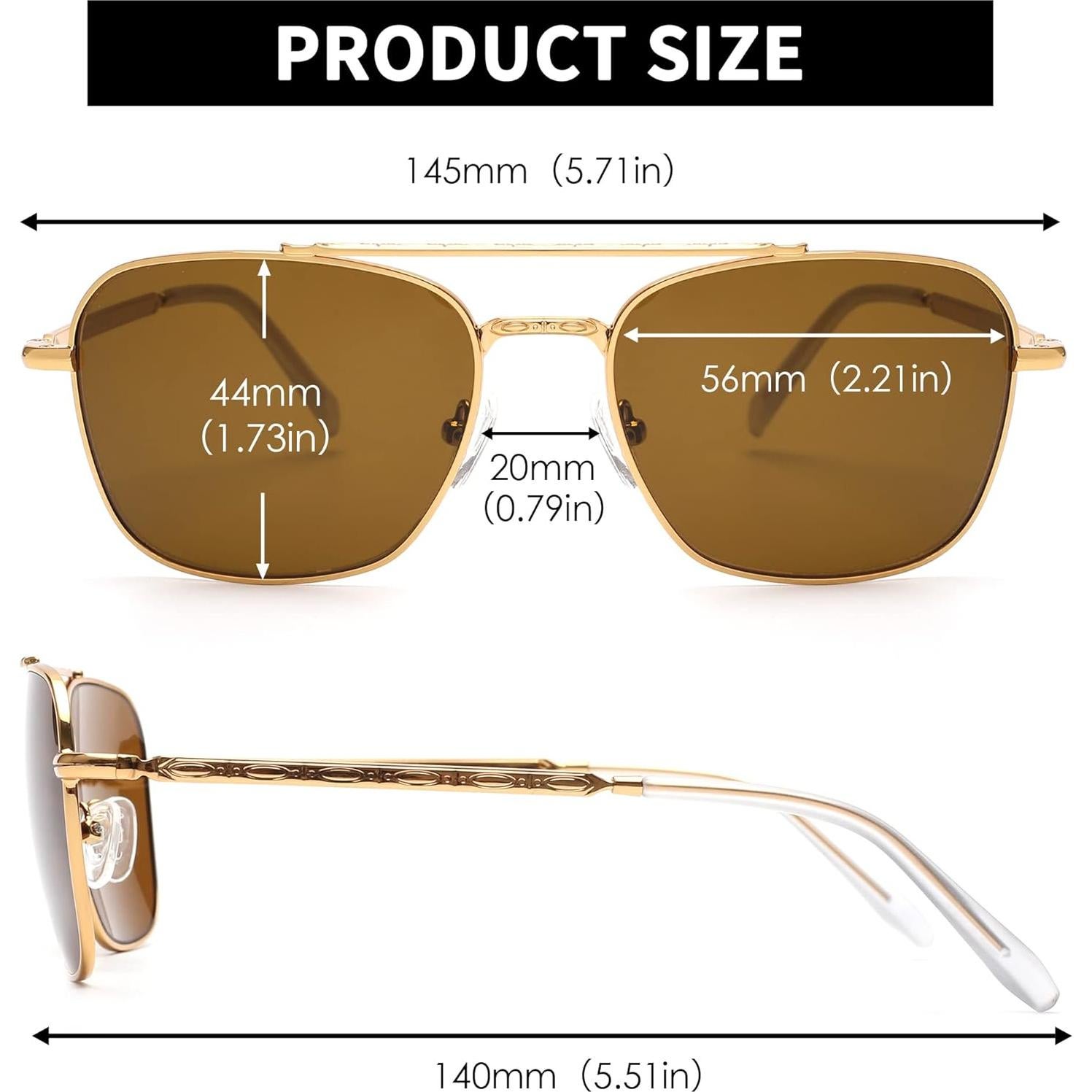 Gafas de Sol Aviador JIM HALO Lentes de Vidrio UV