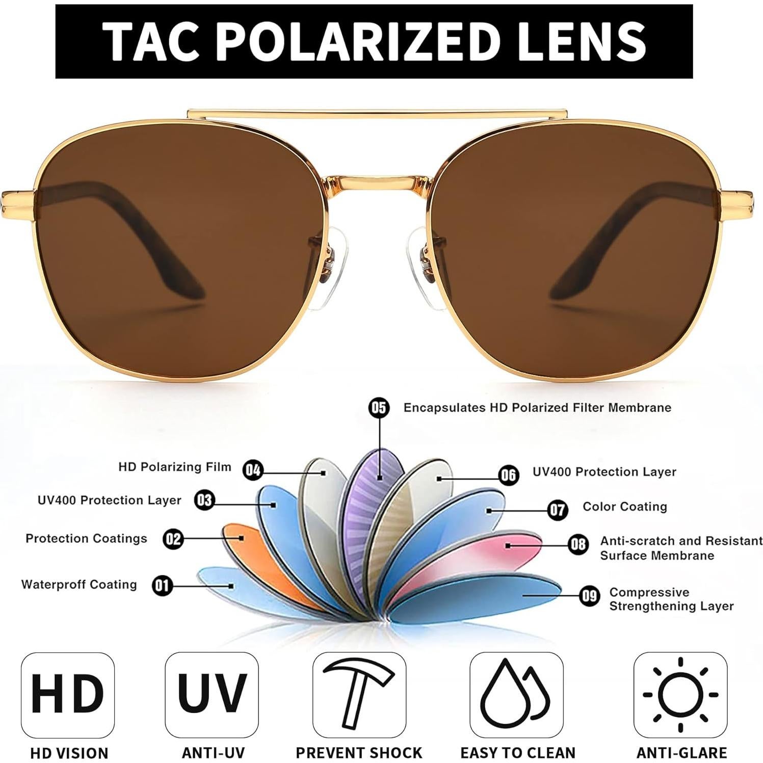 Gafas de Sol Aviador Jim Halo Lentes Polarizados UV400