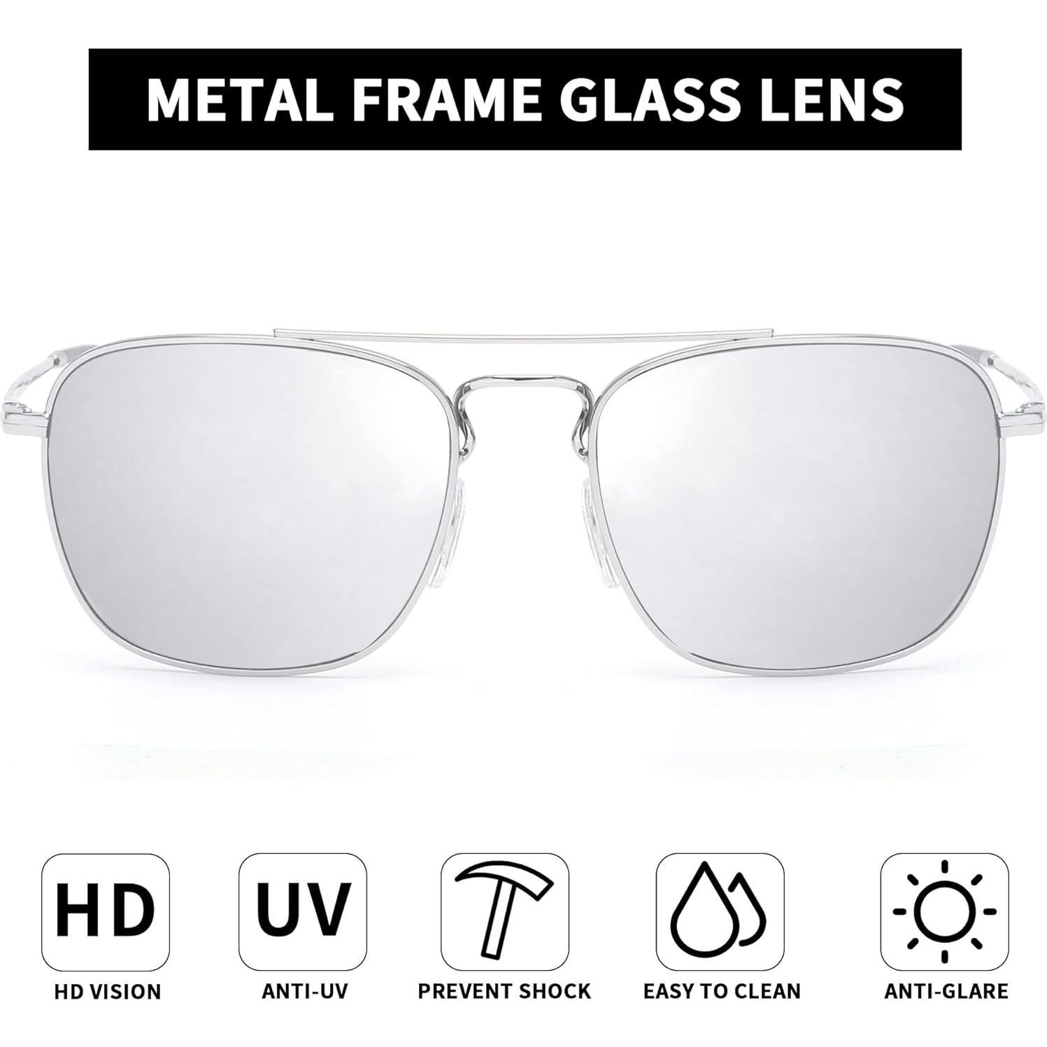 Gafas de Sol Aviador Jim Halo Lentes de Vidrio UV400