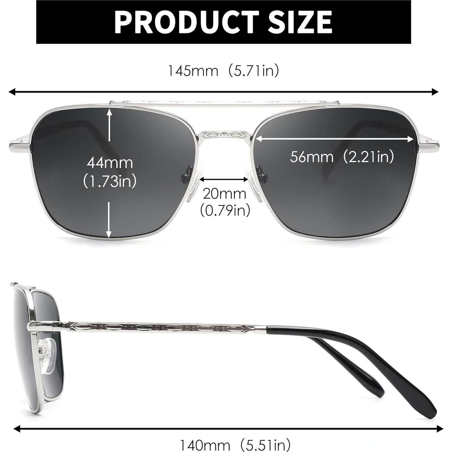 Gafas de Sol Aviador JIM HALO Lentes de Vidrio UV