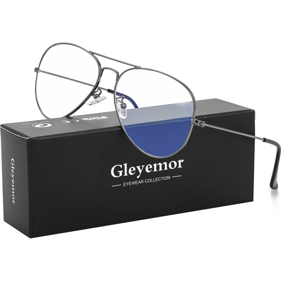 Gafas de Aviador Gleyemor GL5020 con Lentes Anti Luz Azul