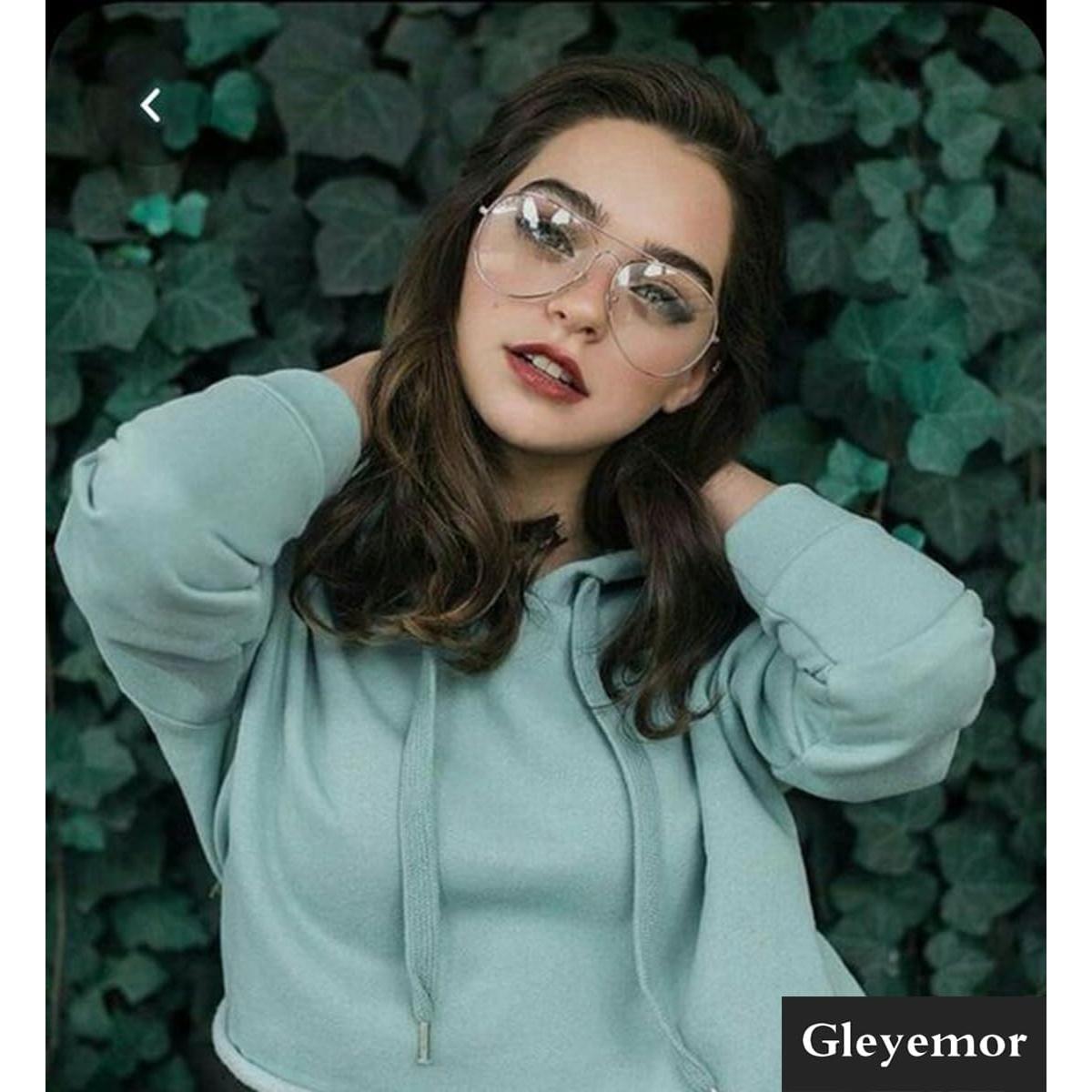 Gafas de Aviador Gleyemor GL5020 Oro Rosa Lentes Anti Luz Azul