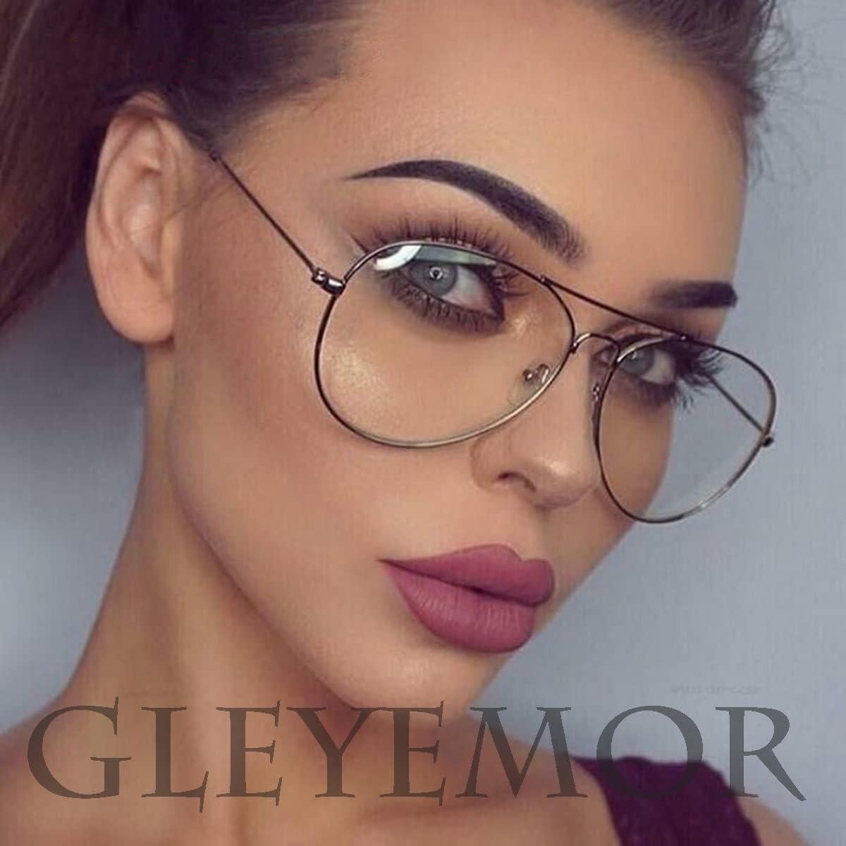 Gafas Aviador Gleyemor Anti Luz Azul Unisex 58mm