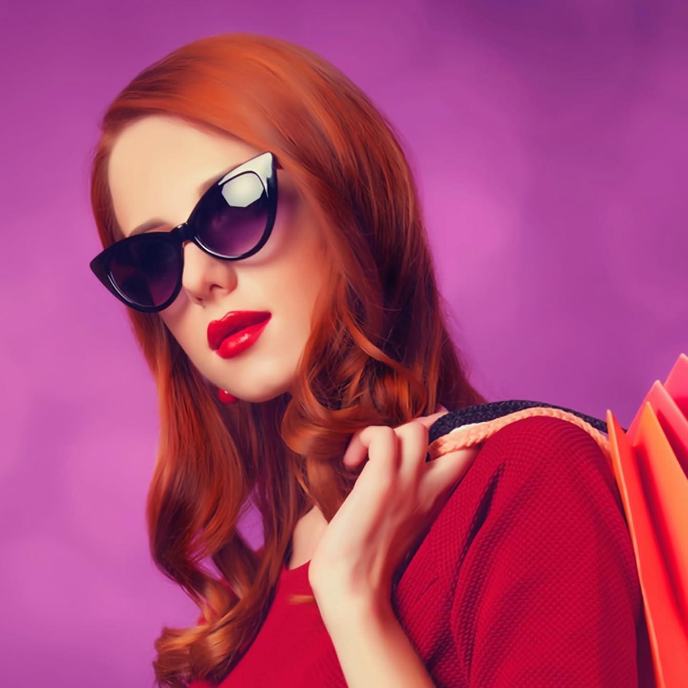 Gafas de Sol Cat Eye Mujeres UV400 Retro 60mm