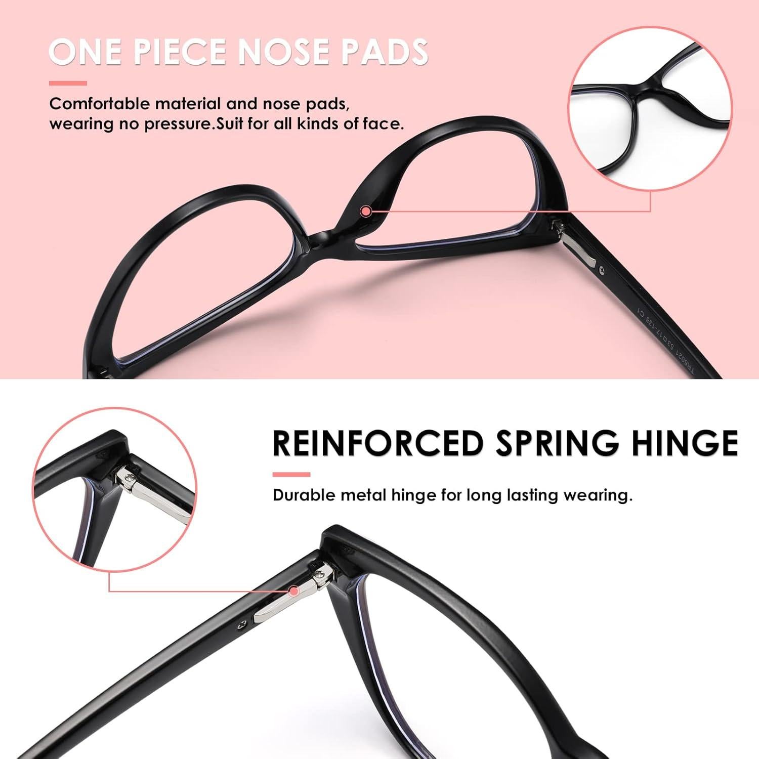 Gafas de sol estilo gato TR90 con filtro luz azul 2 Pack