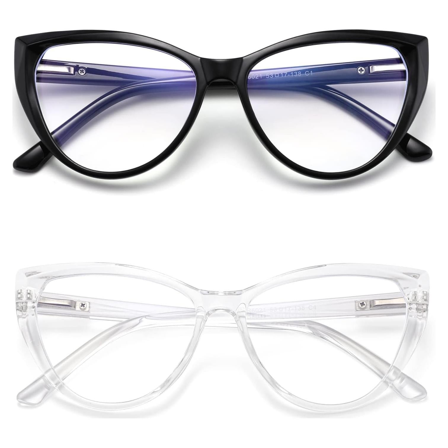 Gafas de luz azul TR90 Ojo de Gato 2 Piezas Moda Mujer
