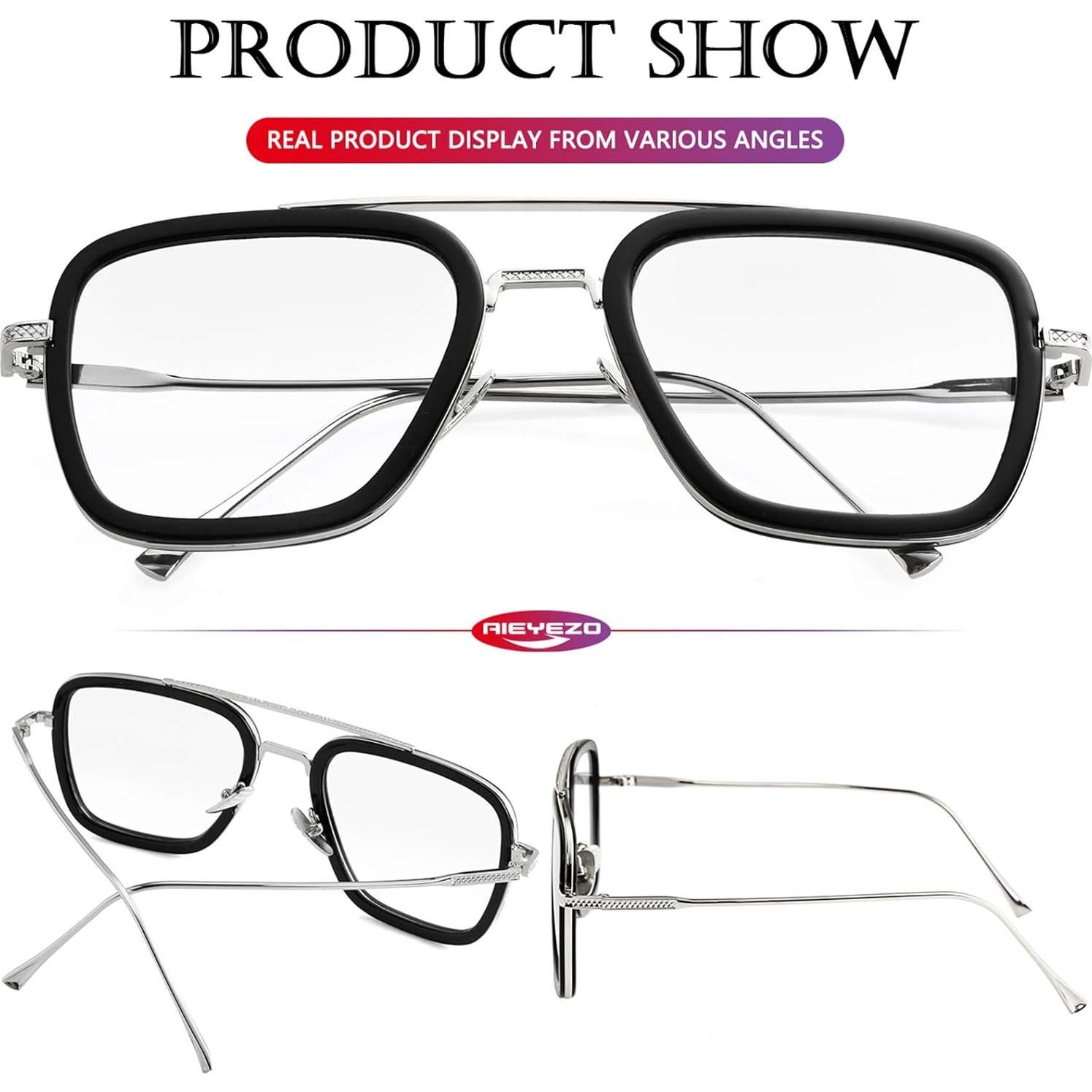 Gafas de Sol AIEYEZO Cuadradas Vintage UV 100% Unisex