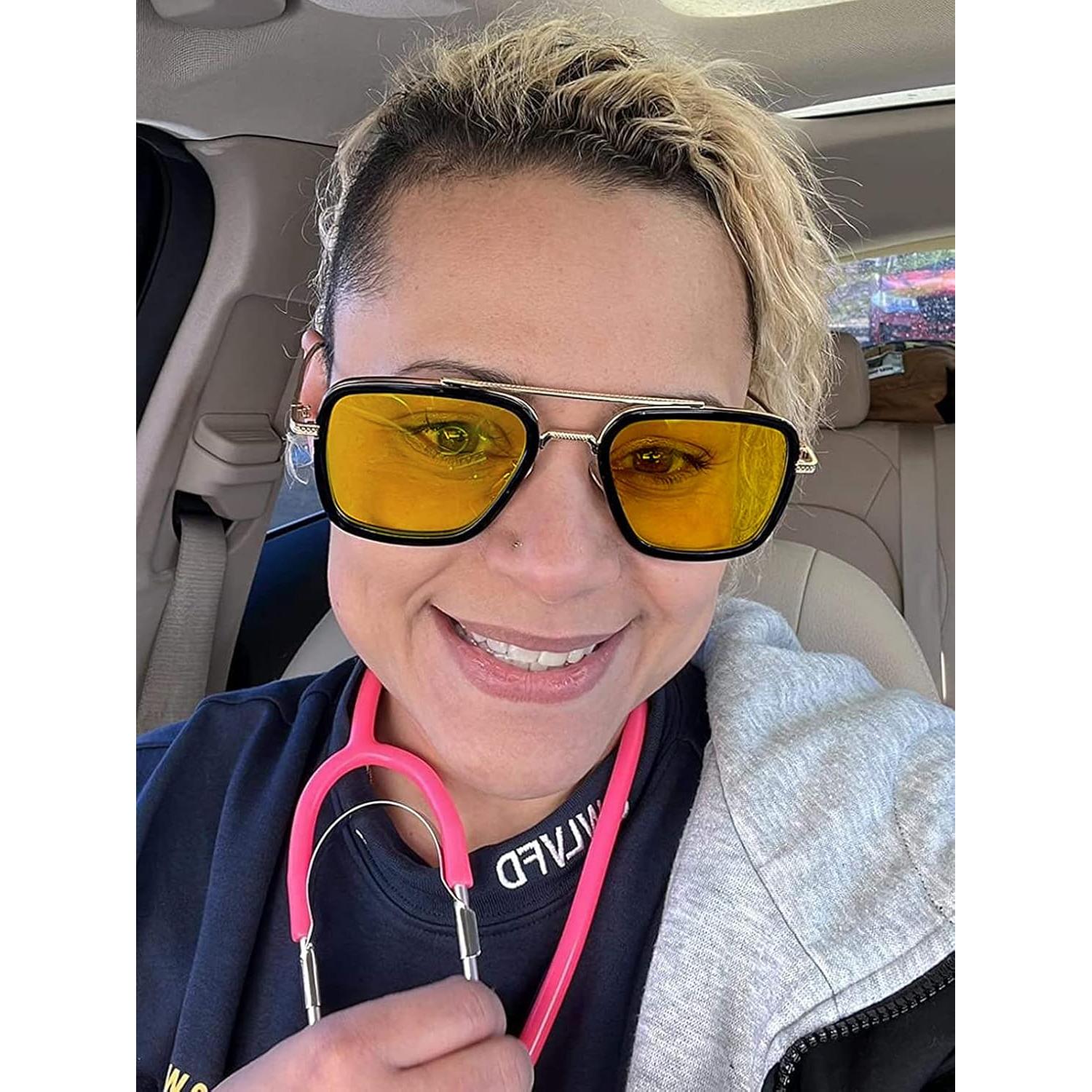 Gafas de sol AIEYEZO Tony Stark Cuadradas UV 100% - Unisex