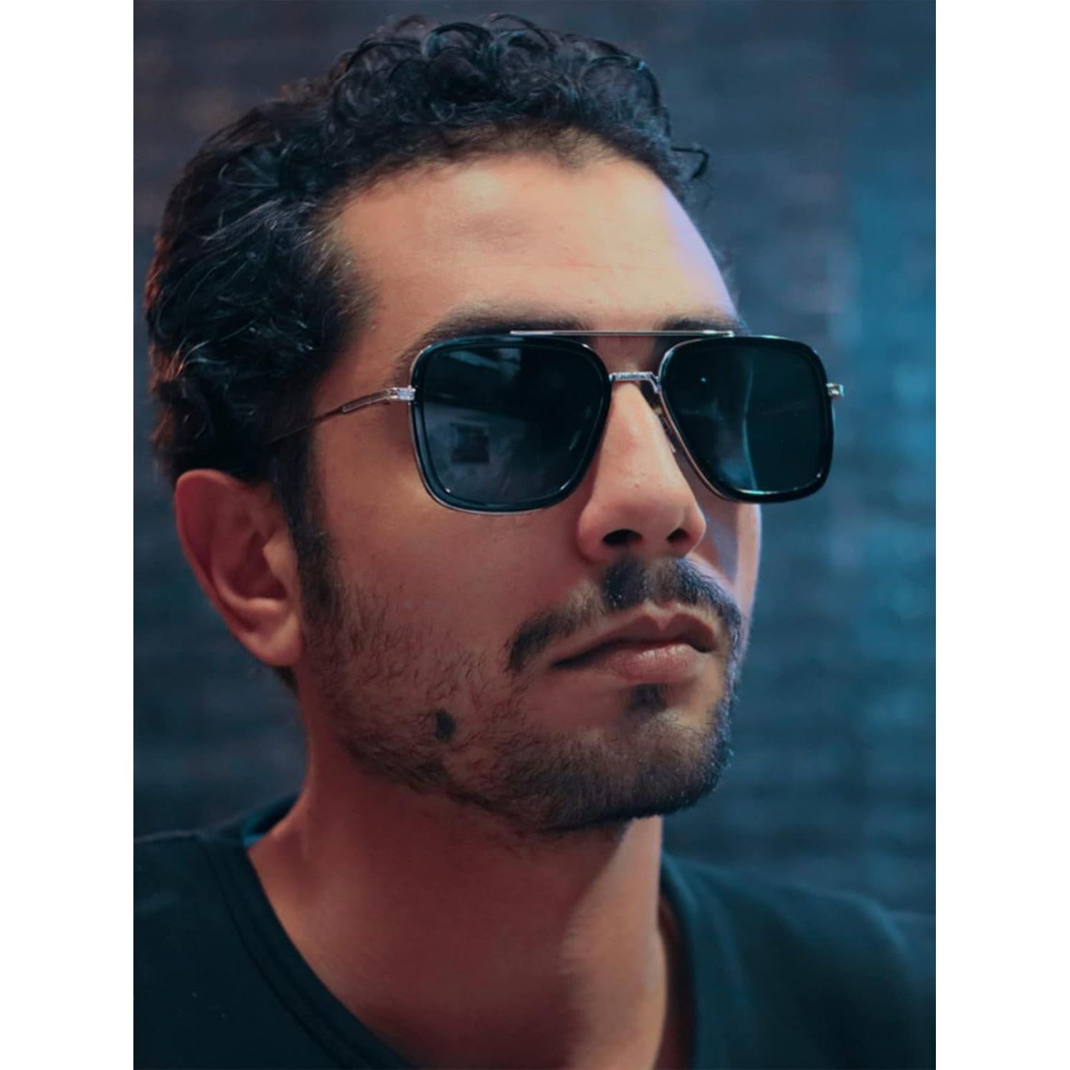 Gafas de Sol AIEYEZO Tony Stark Cuadradas UV 100%