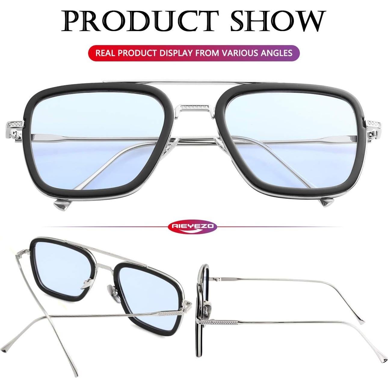 Gafas de sol AIEYEZO Tony Stark Cuadradas UV 100%