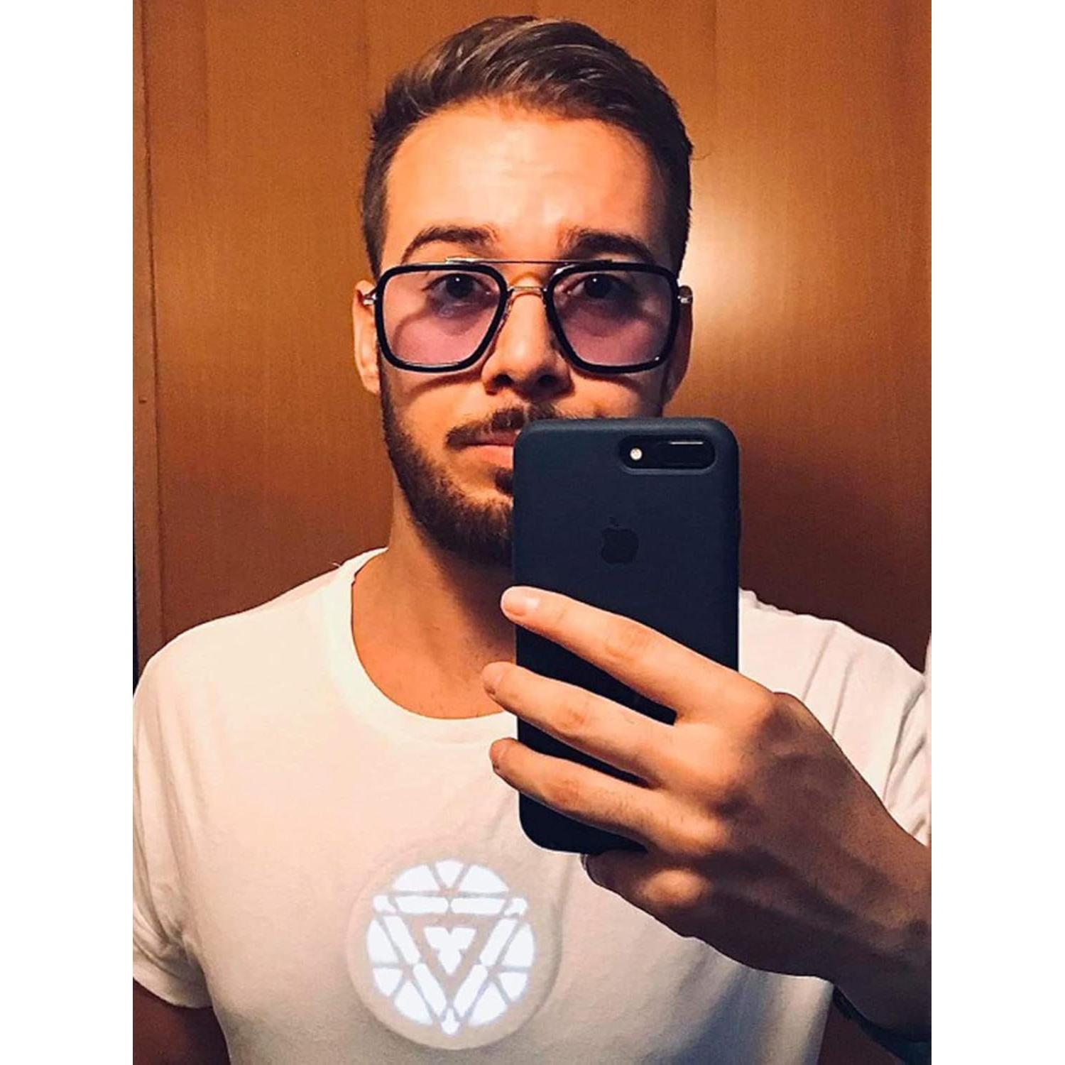 Gafas de Sol AIEYEZO Tony Stark Cuadradas UV 100%