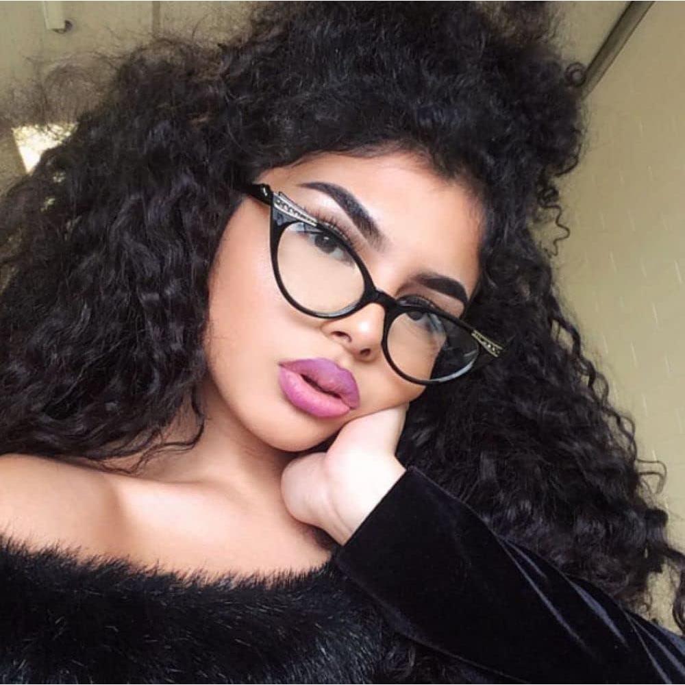 Gafas Ojo de Gato Transparentes Vintage con Rhinestones