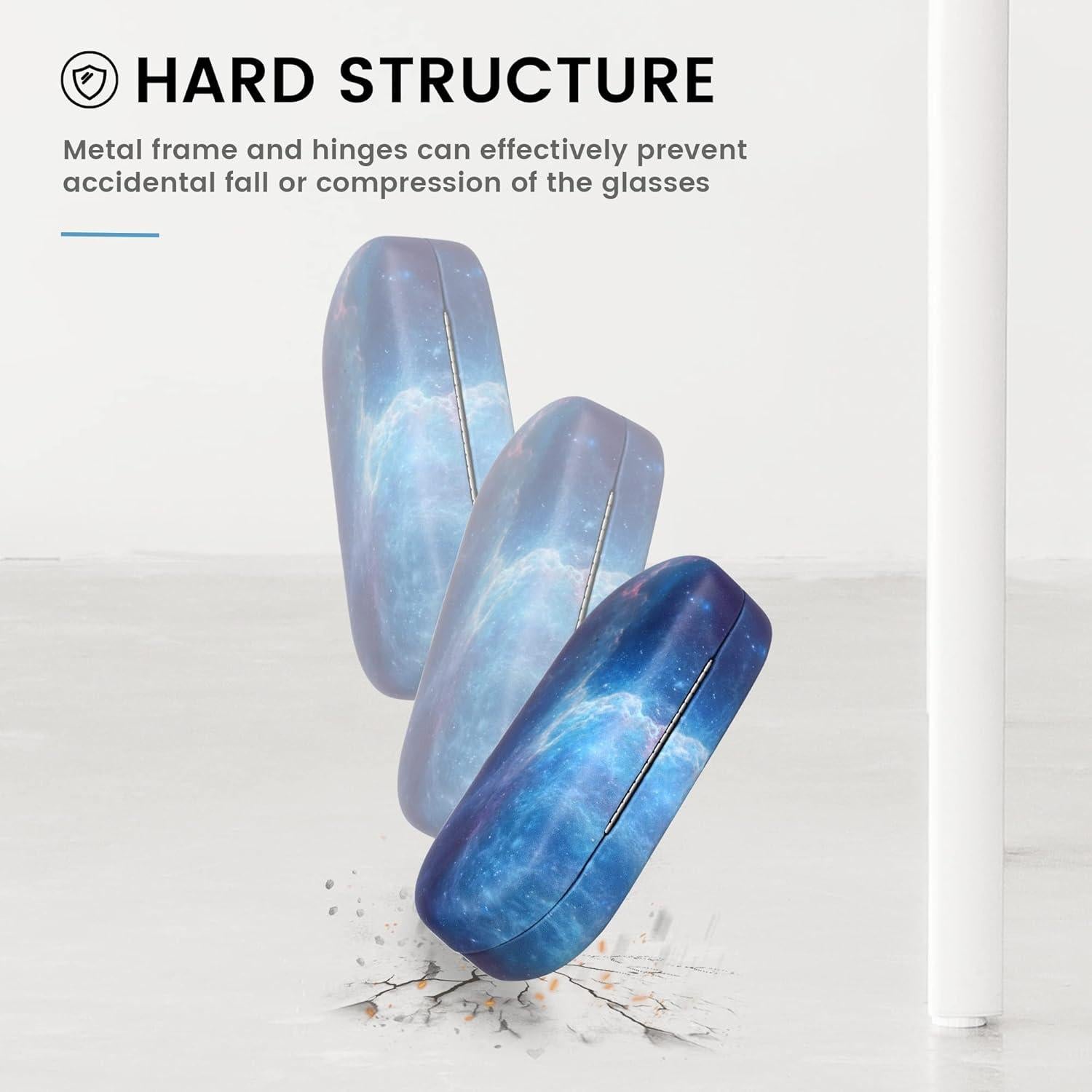 Funda Dura Molshine para Gafas de Sol Grande Color Púrpura