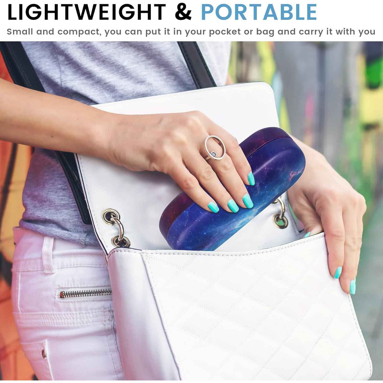 Funda Dura Molshine para Gafas de Sol Grande Color Púrpura